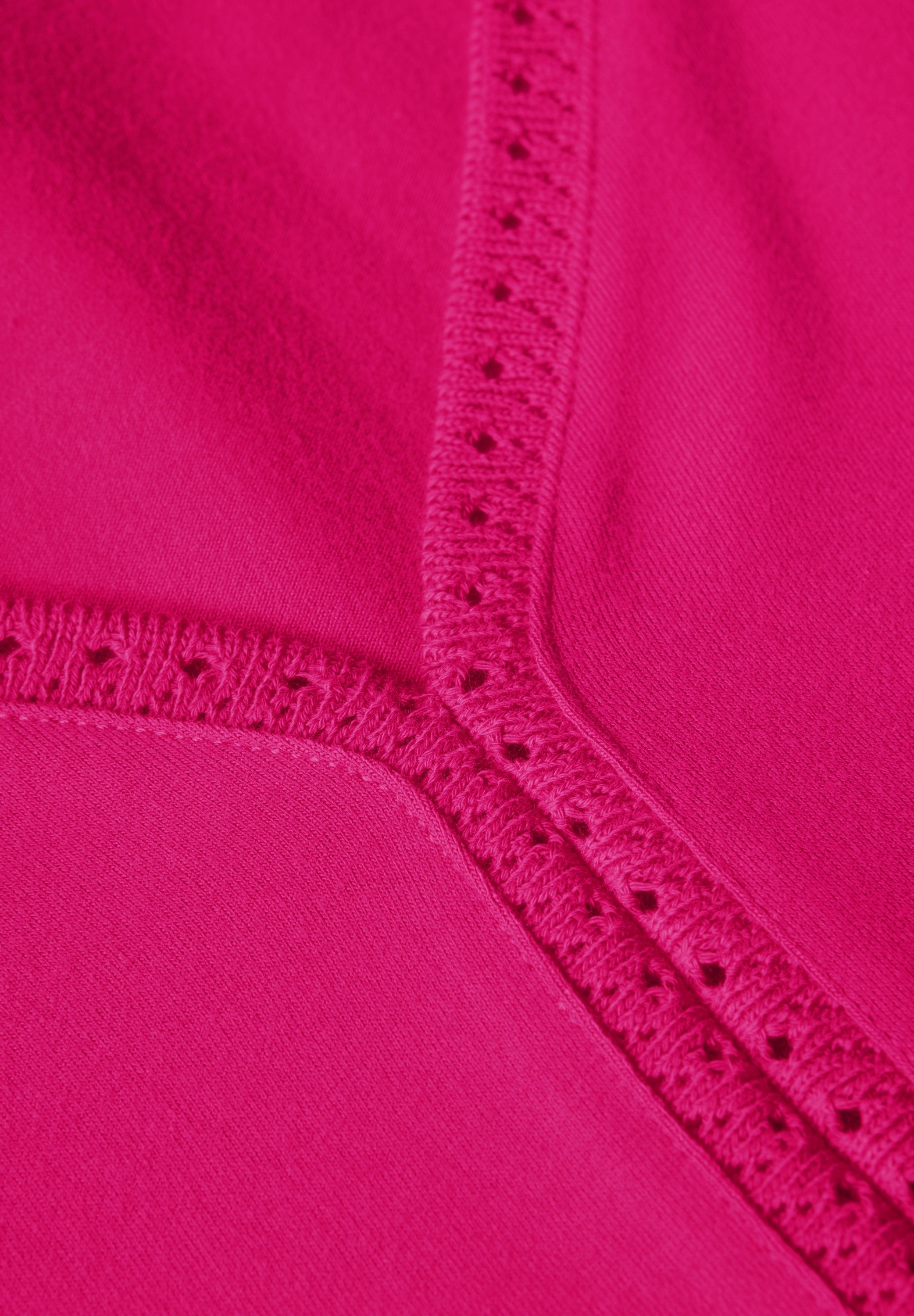 STREET ONE Shirttop, mit Häkel Details