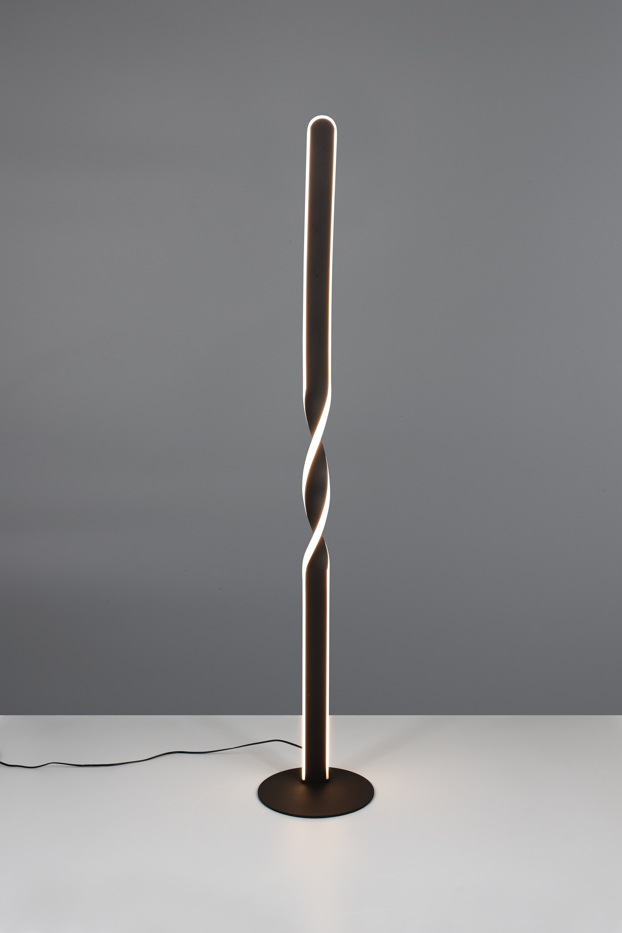 REALITY Leuchten LED Stehlampe »GINKO, LED Stehleuchte mit 19W 2060 Lumen 3000K warmweiß«, 1 flammig, Leuchtmittel LED-Board | LED fest integriert, Stehlampe mit Fußschalter + 180cm Kabel, Höhe 110 cm Ø 20cm