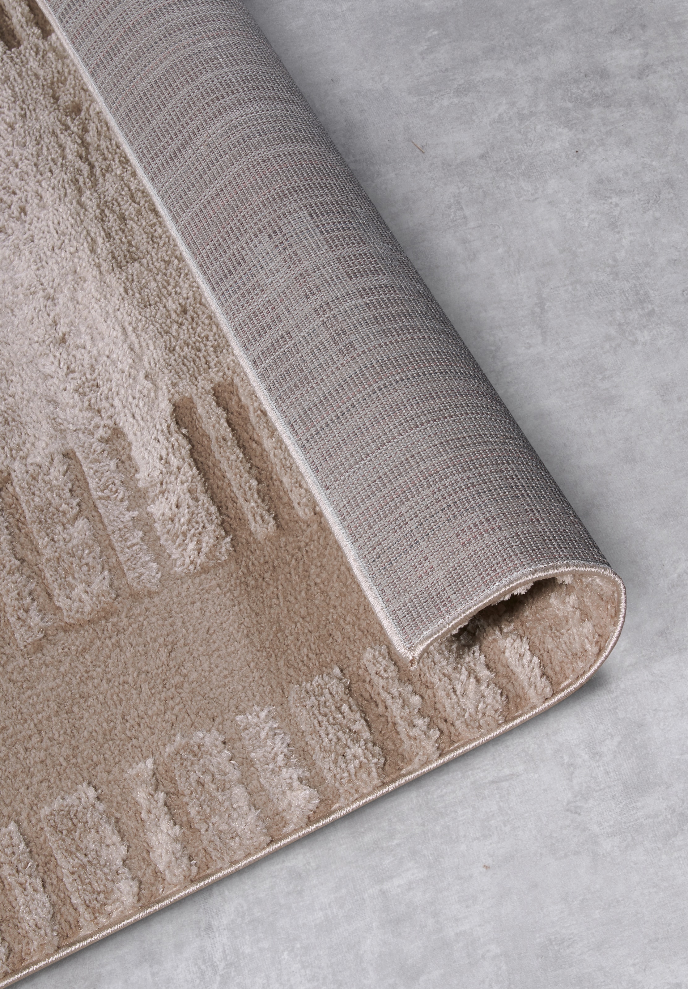 ELLE DECORATION Designteppich »Bartoux«, rechteckig, 18 mm Höhe, Hochflor, Shaggy, Läufer, weich, Langflor, modern, Hoch Tief Effekt