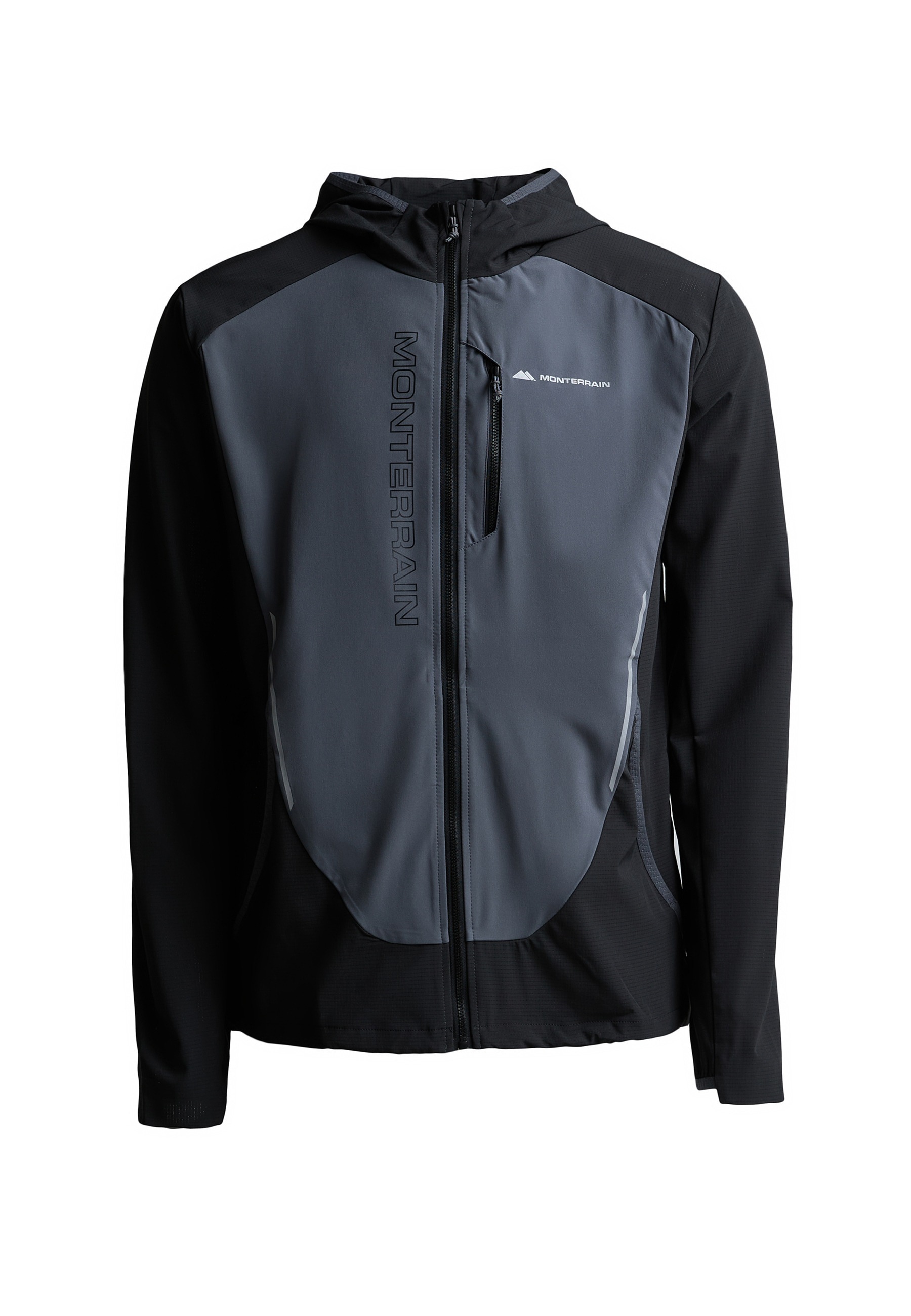 Monterrain Outdoorjacke "Monterrain EXTEND WOVEN HOODY" 1 Stk. tlg. ohne Kapuze