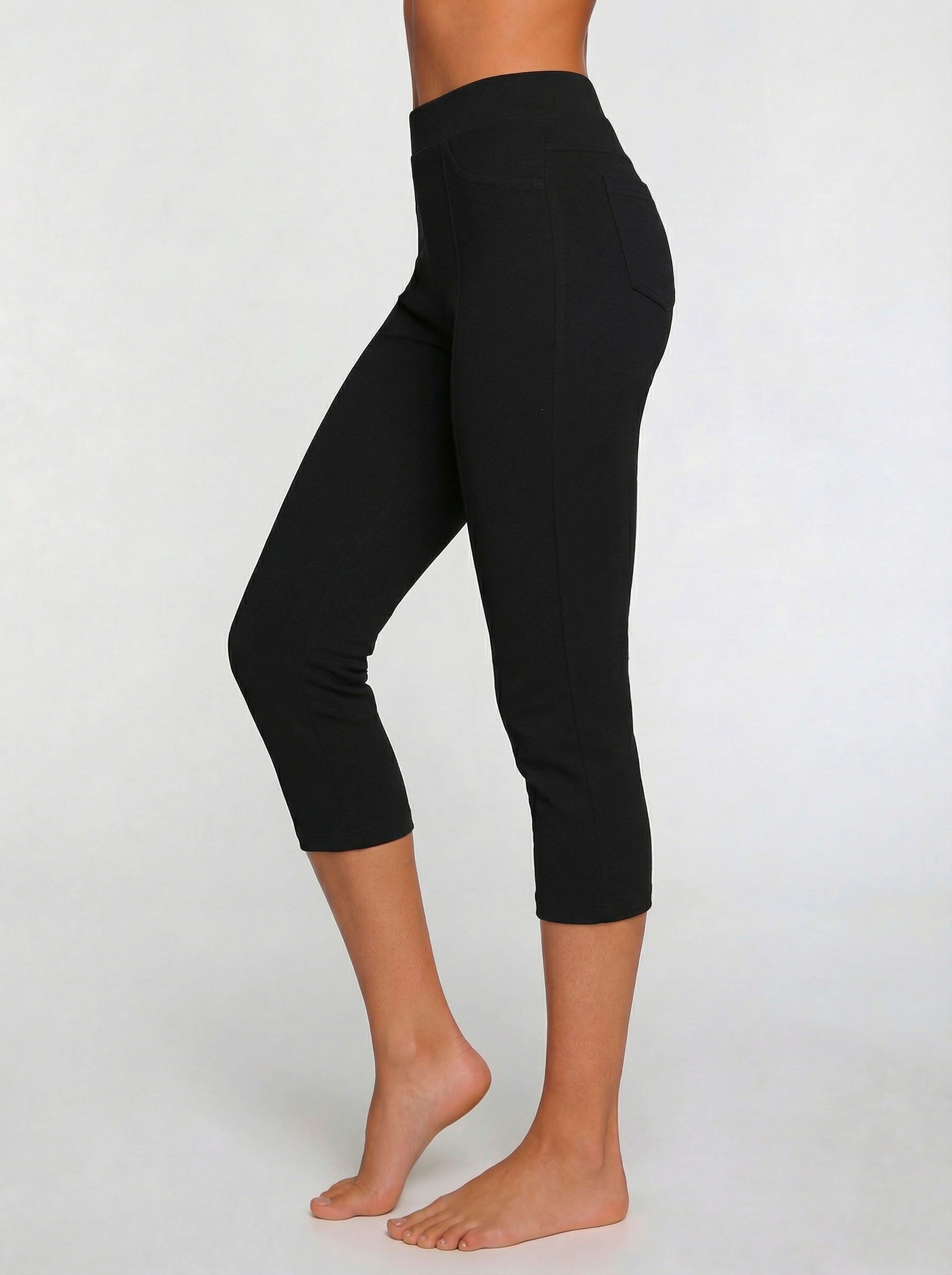 LASCANA Caprileggings »Schlupfhose«  mit Biese an den Beinen