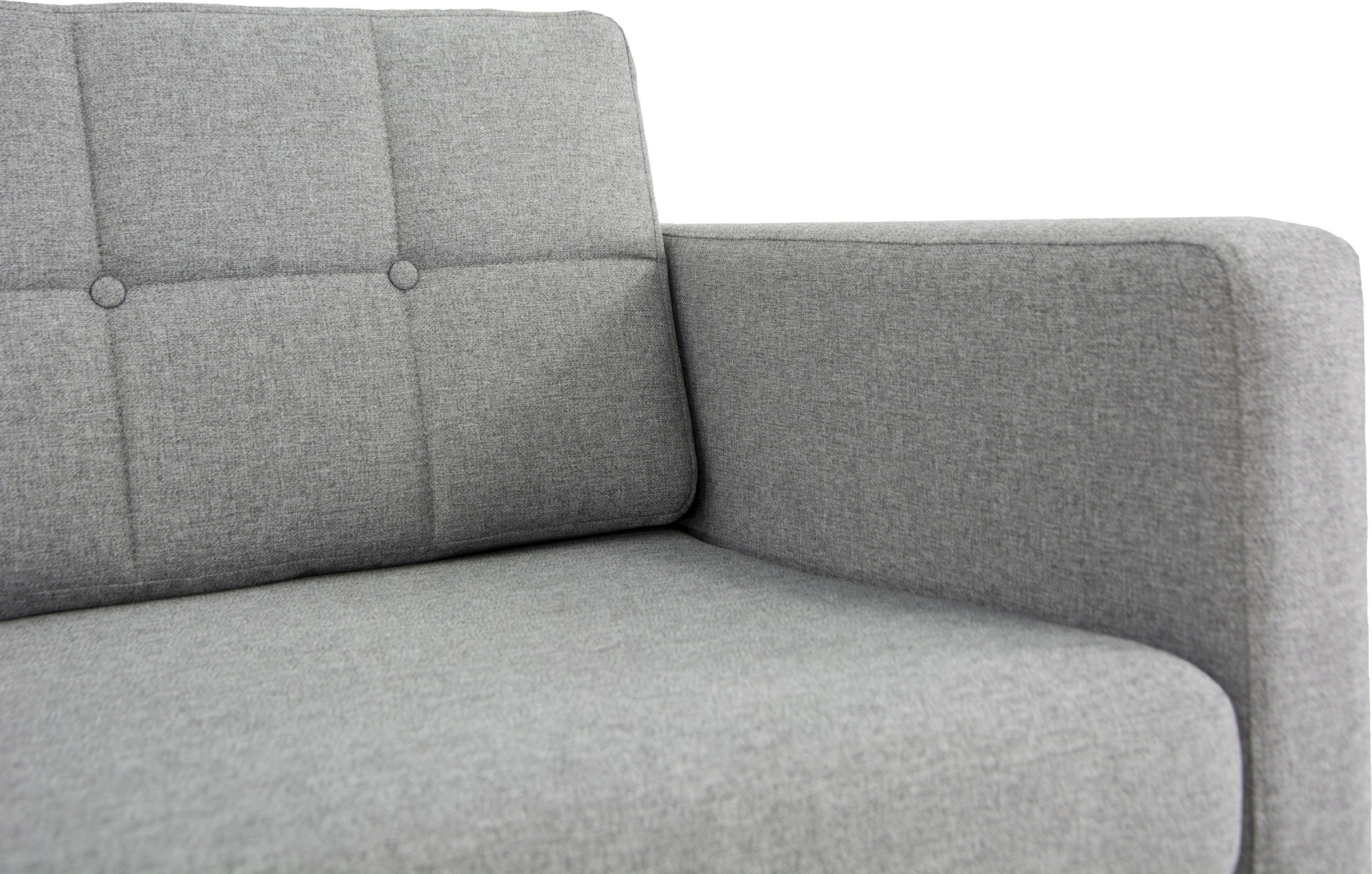 Home affaire 3-Sitzer »Brest«, mit Knopfheftung und Steppung im Rücken, geradliniges Design