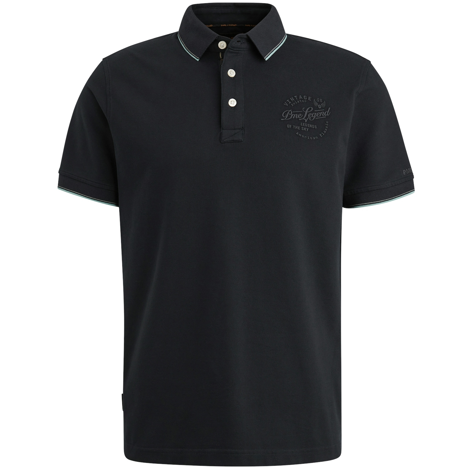 PME LEGEND Poloshirt »Short sleeve polo stretch pique package«, mit Schriftzug