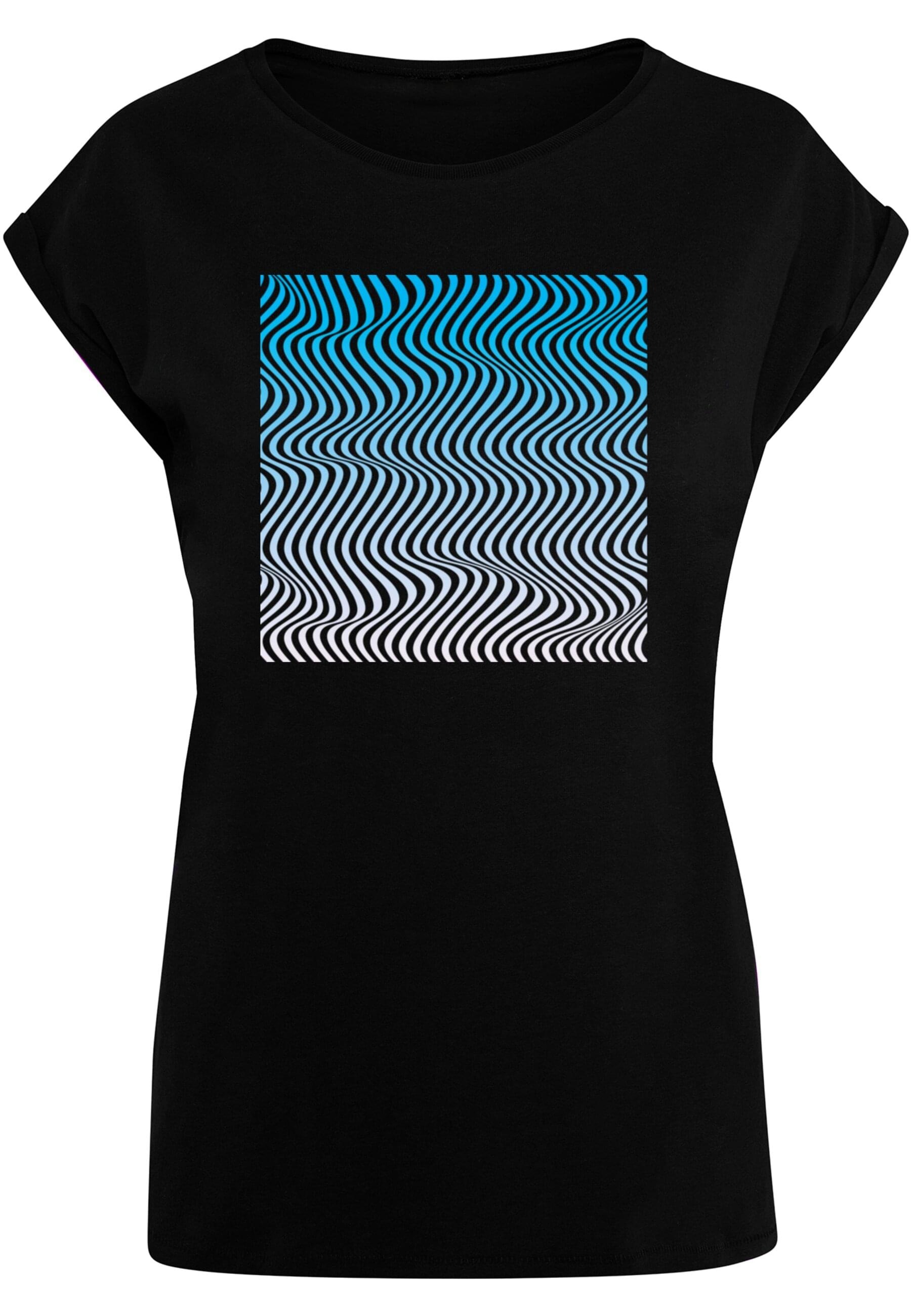 T-Shirt »Merchcode Damen Ladies Summer - Wavy Pattern T-Shirt«, (1 tlg.)