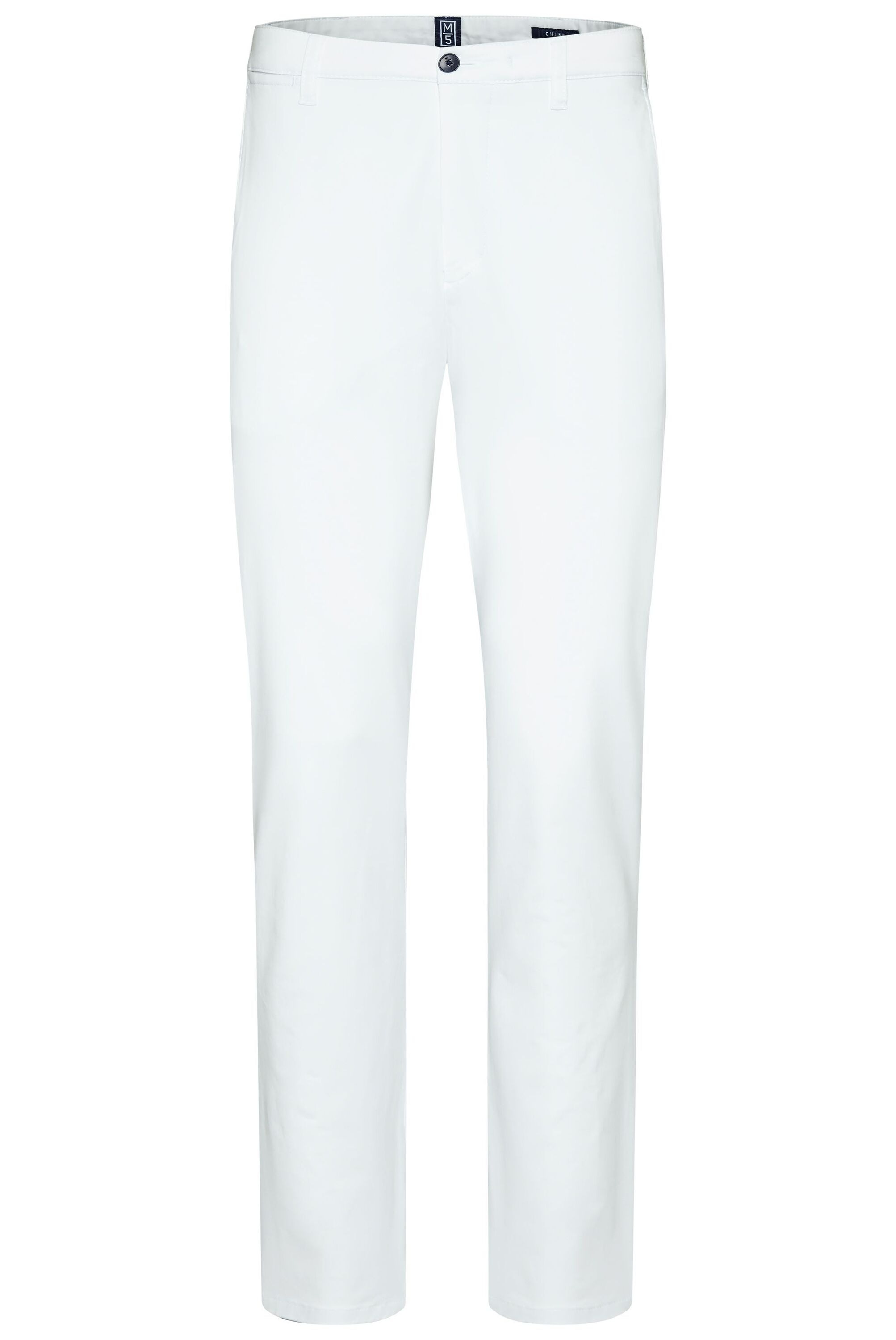 MEYER Herren Chinohose "M5 Chino 9-6001", weiß, Gr. 34, uni, Obermaterial: 98% Baumwolle CO. 2% Elasthan EL., Hosen, M5 Serie