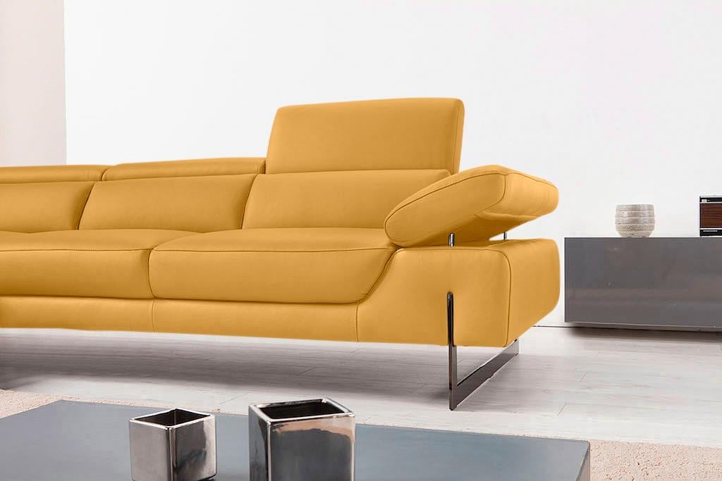 Egoitaliano Ecksofa »Queenie, extravagantes Sofa mit erstklassigem Sitzkomfort«, mit verstellbaren Arm- und Rücken- bzw. Kopfteilen