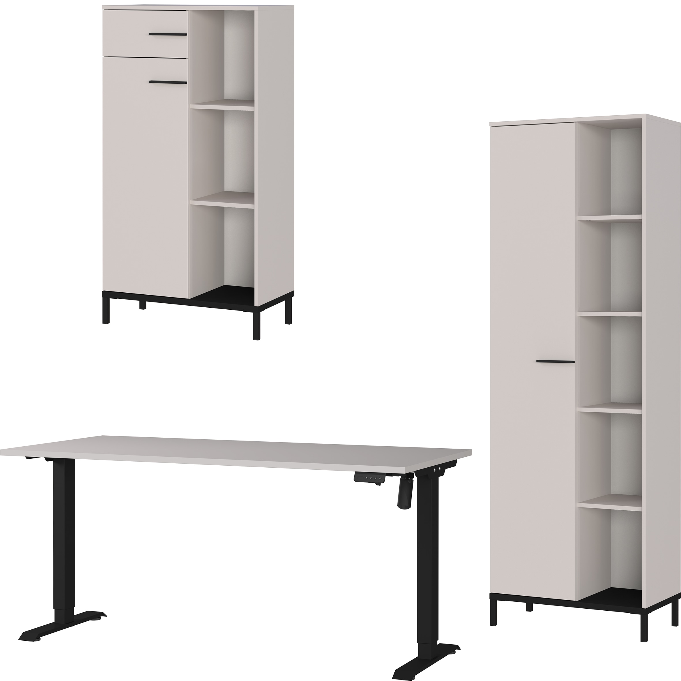 GERMANIA Büromöbel-Set "GW-Rovigo" 3 Stk. tlg. Schreibtisch elektrisch höhe günstig online kaufen