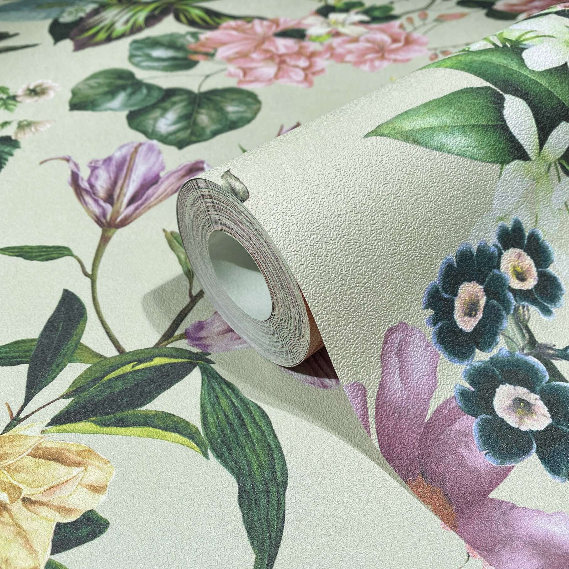 Marburg Vliestapete »Tapete Floral Leaf«, floral, moderne Vliestapete für Wohnzimmer Schlafzimmer Küche
