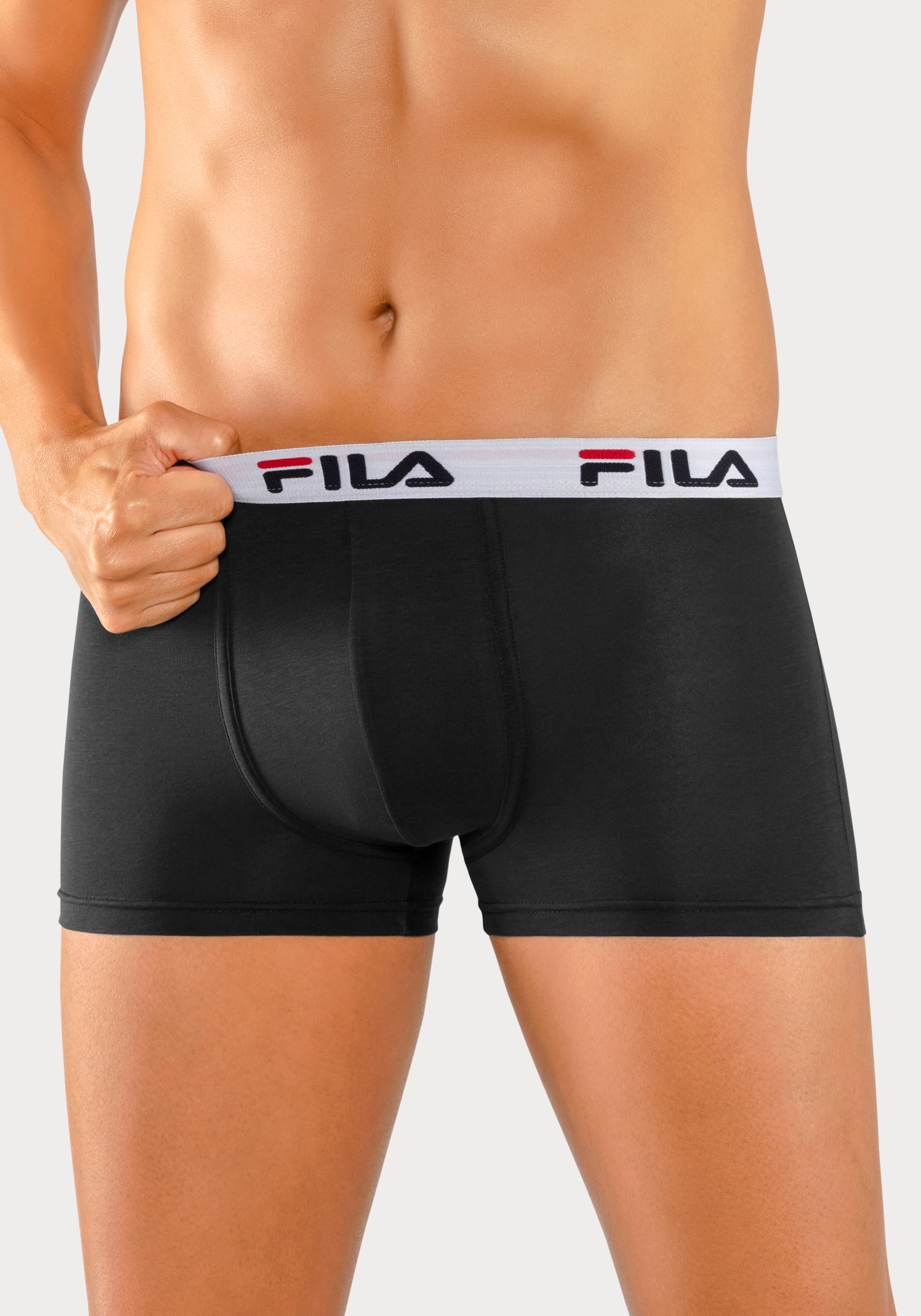 Fila Boxer, (3er Pack), mit Logo Schriftzug im Bund