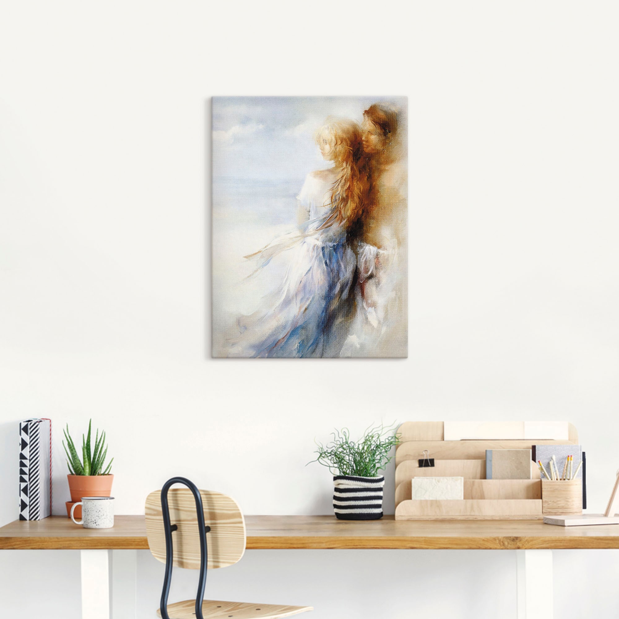 Artland Wandbild »Zusammen«, Paar, (1 St.), als Leinwandbild, Poster in verschied. Größen