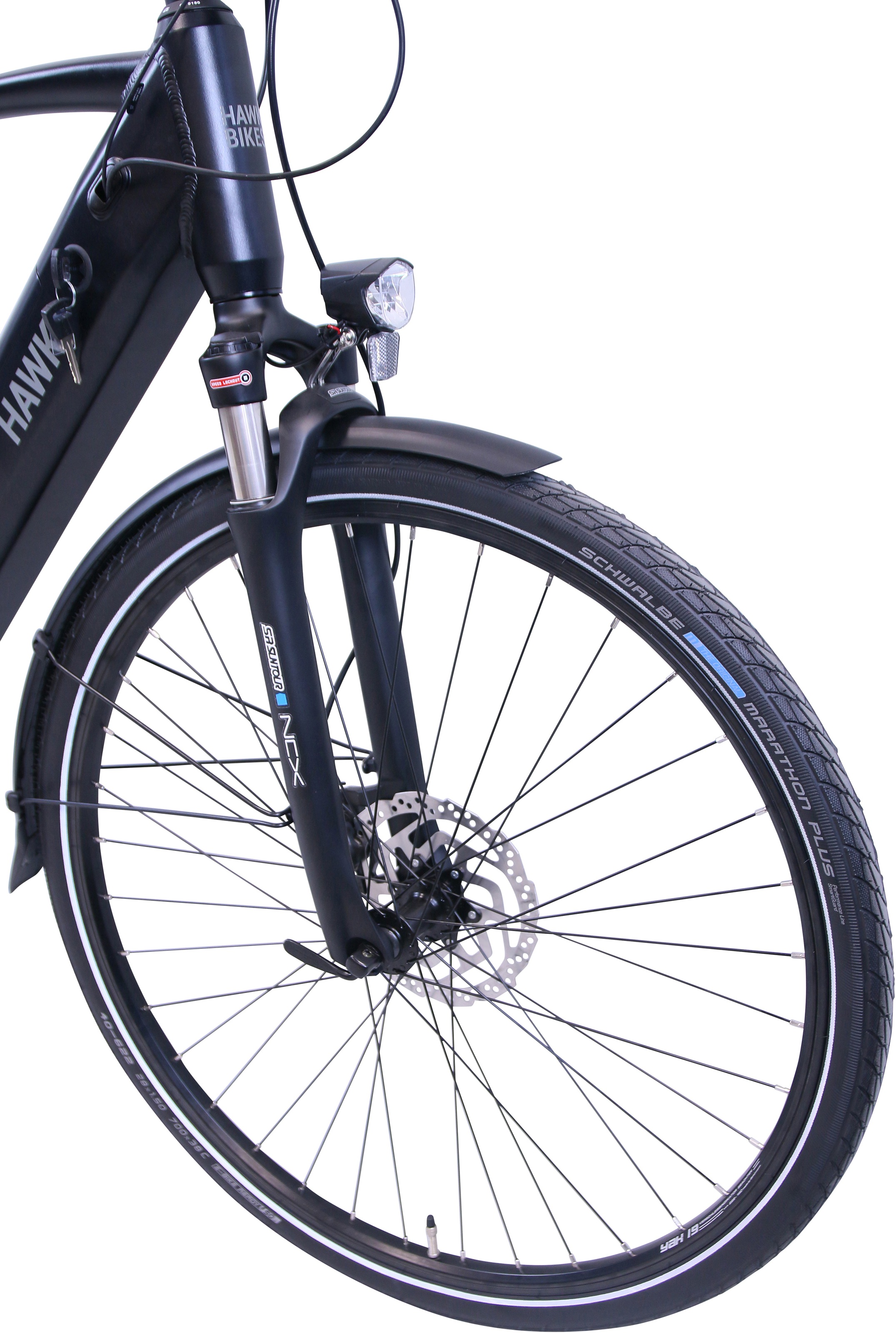 HAWK Bikes E-Bike »eTrekking Integrated Gent STEPS«, 9 Gang, Shimano, Alivio 9-Gang, Mittelmotor 250 W, Pedelec, Elektrofahrrad für Damen u. Herren