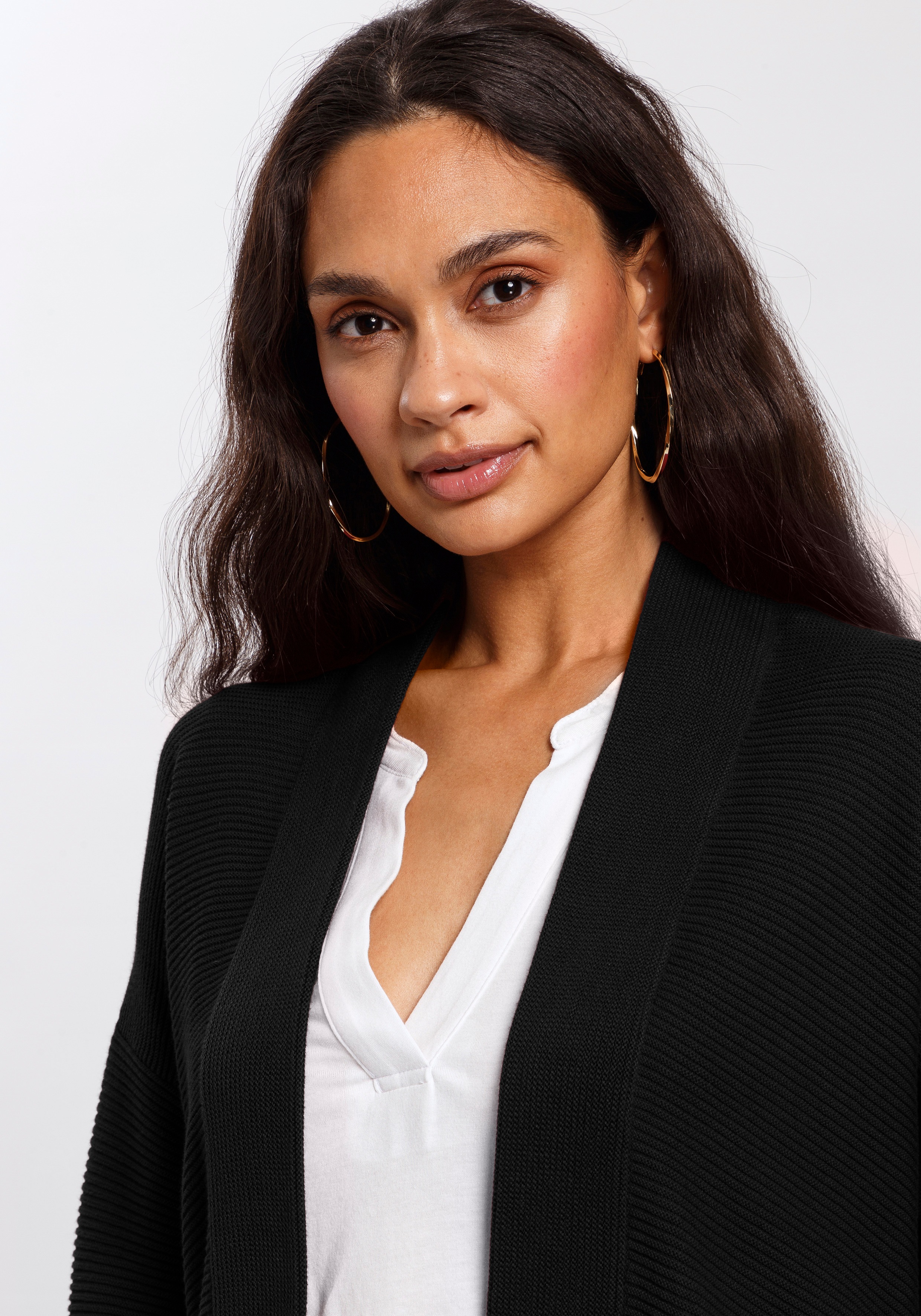 Thumbnail - TOM TAILOR Longstrickjacke aus Rippstrick mit aufgesetzten Taschen