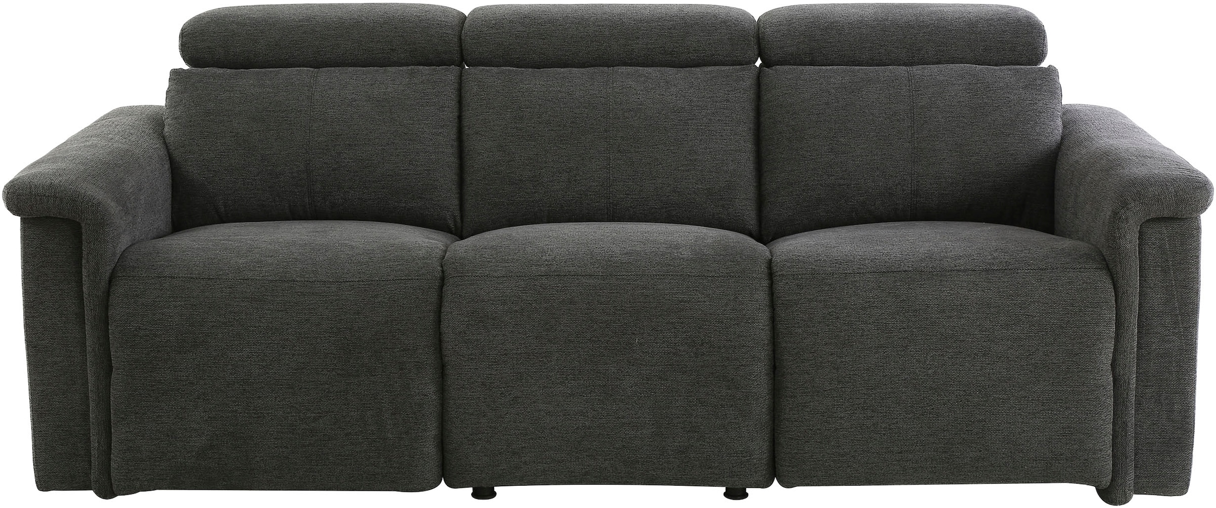 OTTO home 3-Sitzer »LUND NEW Struktur (219cm), man./elektr. Relaxfunktion in 2 Sitzen« USB-A/C bei elektrischer Variante und Kopfteilverstellung