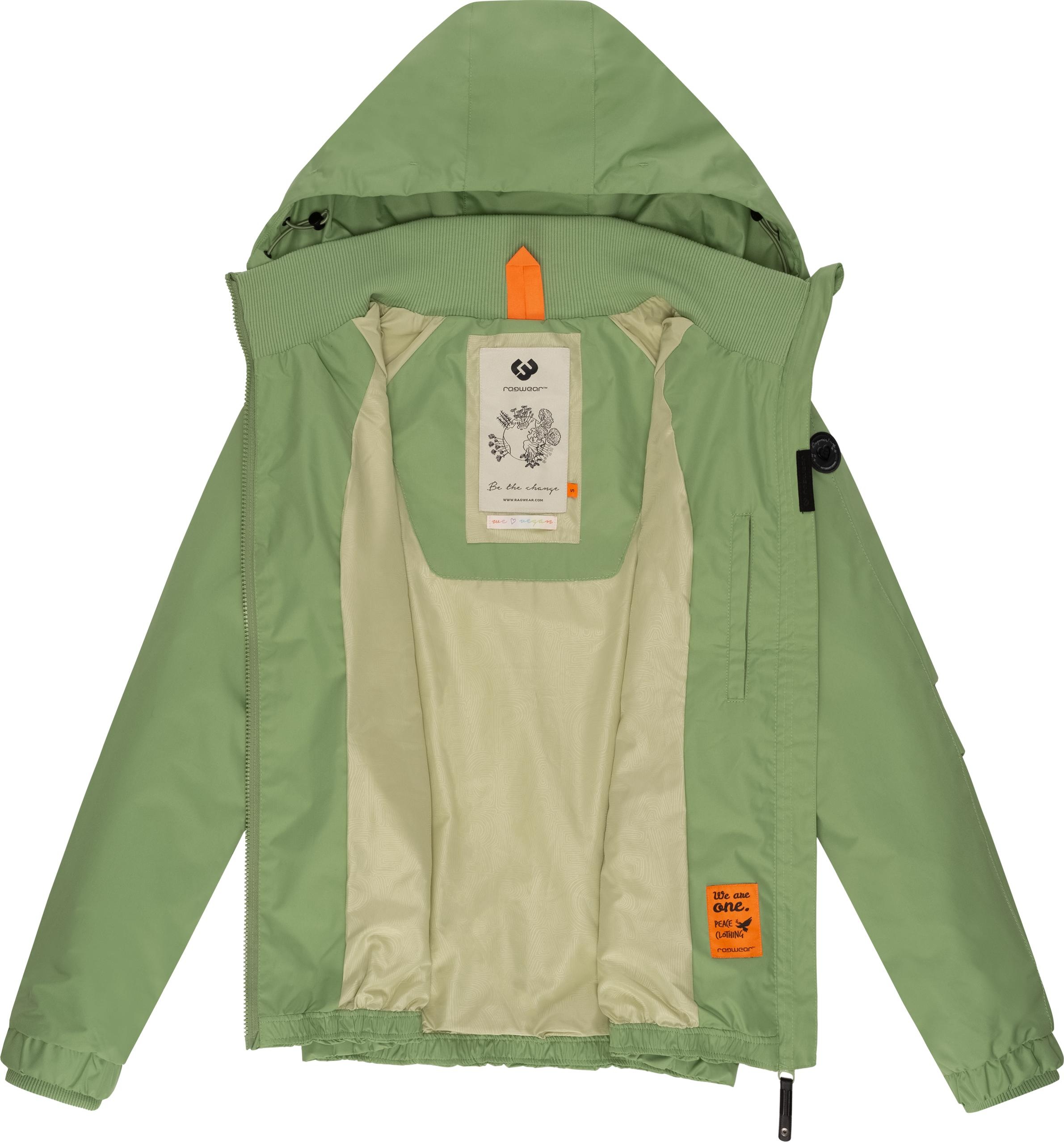 Ragwear Outdoorjacke »Dizzie«, mit Kapuze, Wasserdichte Übergangsjacke mit großer Kapuze
