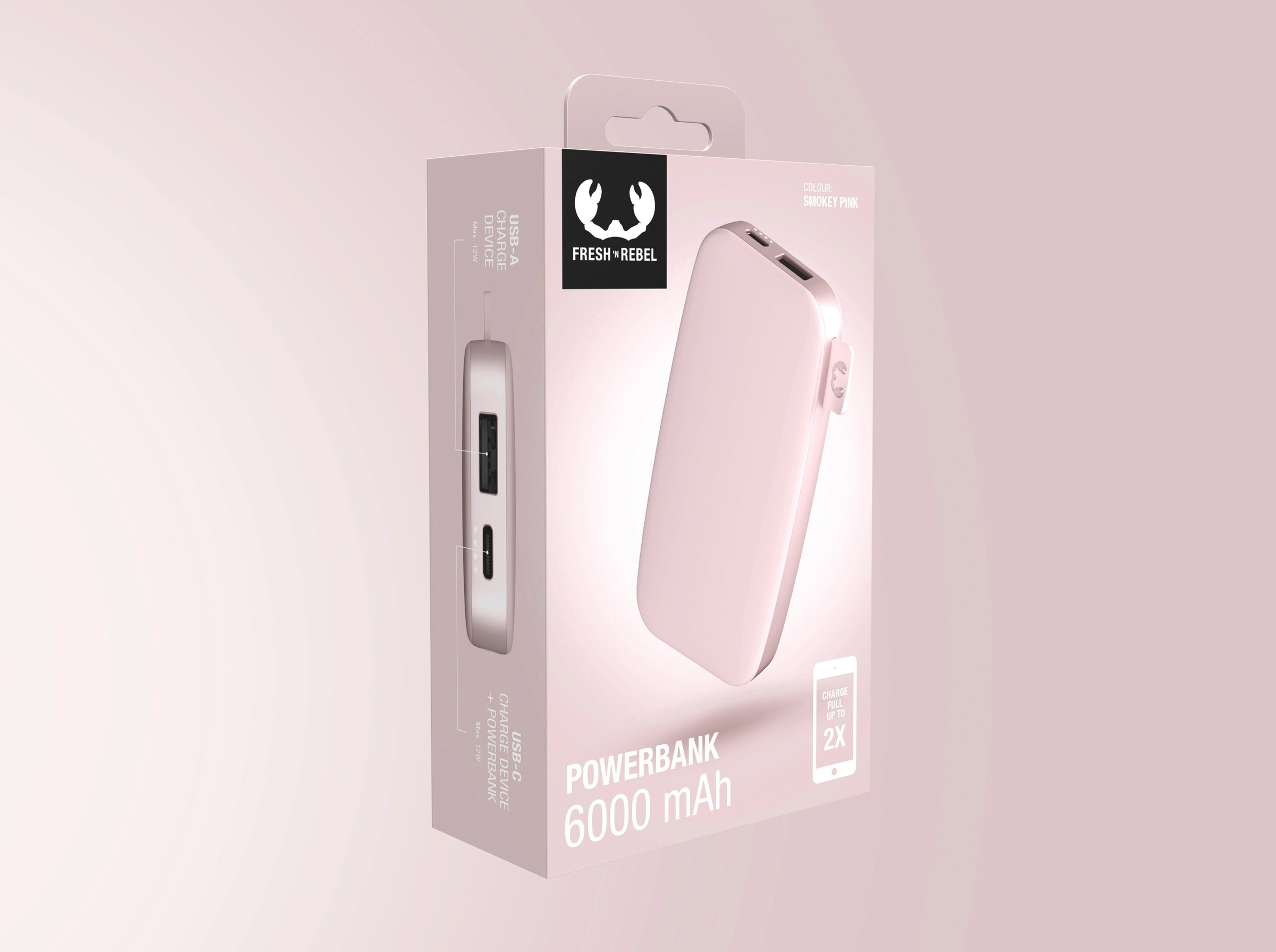 Fresh´n Rebel Powerbank »Power Pack 6000mAh mit USB-C, Fast Charge«, 5 V