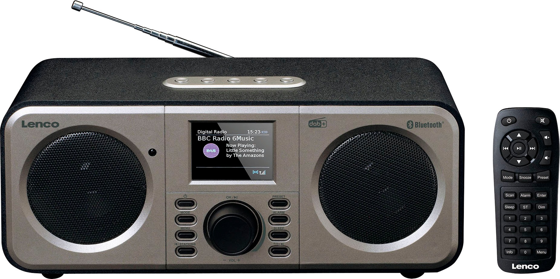 Lenco Digitalradio (DAB+) »DAR-030«, (Bluetooth Digitalradio (DAB+)-FM-Tuner)