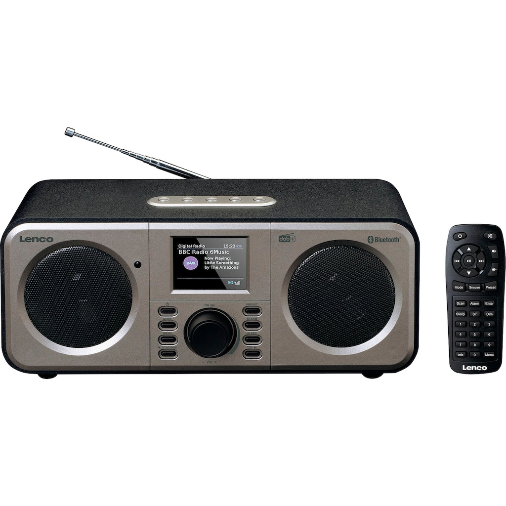 Lenco Digitalradio (DAB+) »DAR-030«, (Bluetooth Digitalradio (DAB+)-FM-Tuner)