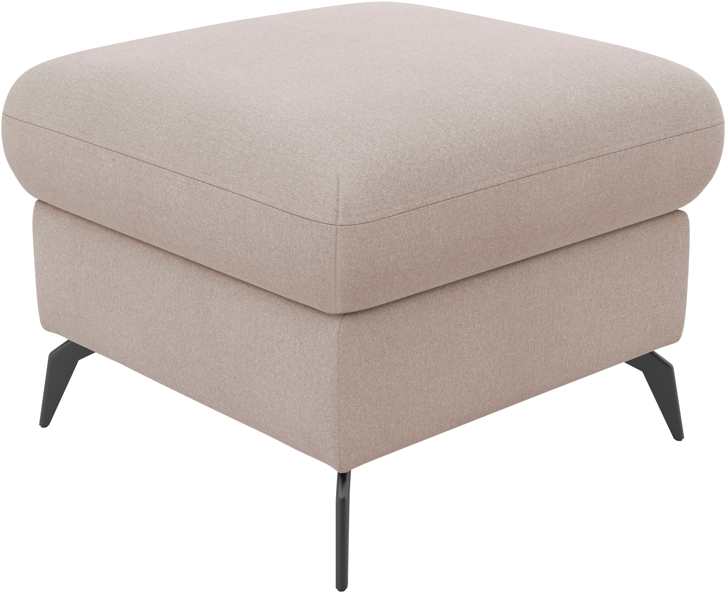 Home affaire Polsterhocker "Rochelle", (1 St.), moderne 15 cm Metallfüße günstig online kaufen