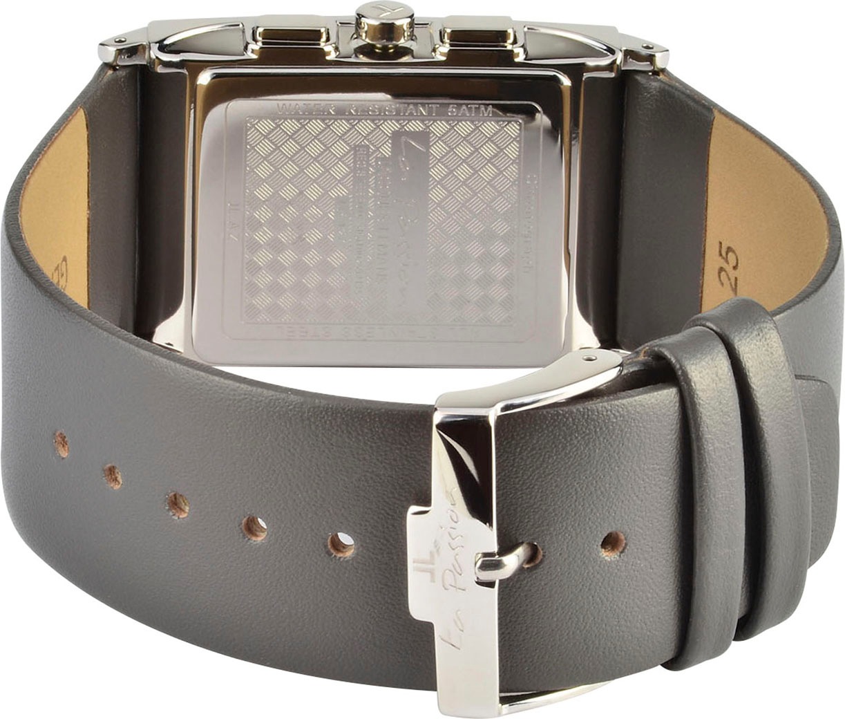 Jacques Lemans Chronograph »La Passion«, Quarzuhr,Armbanduhr,Damenuhr,Herrenuhr,Lederarmband,Stoppfunktion,Tag