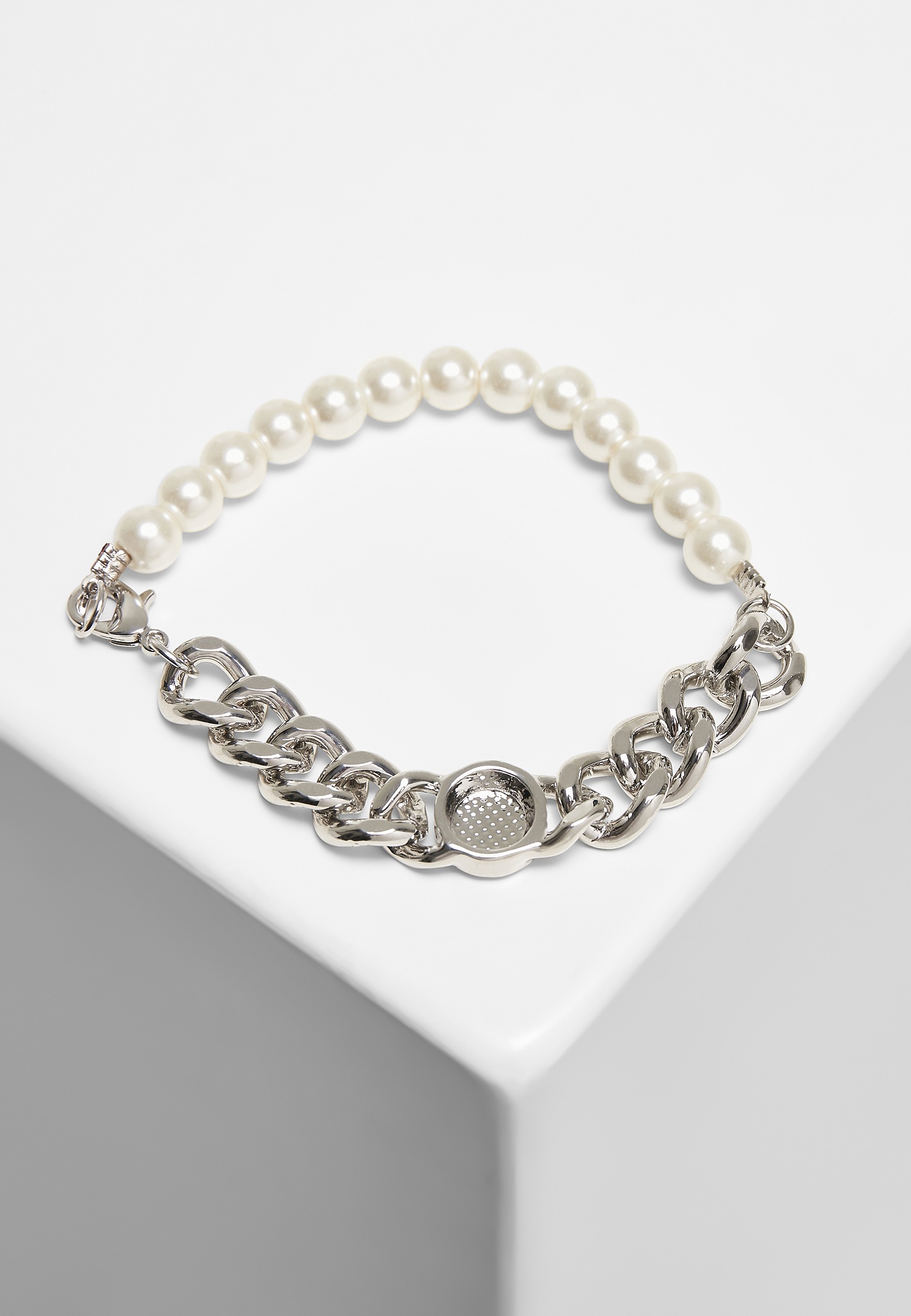 URBAN CLASSICS Bettelarmband »Accessoires Pearl Flat Chain Bracelet« für  bestellen | BAUR