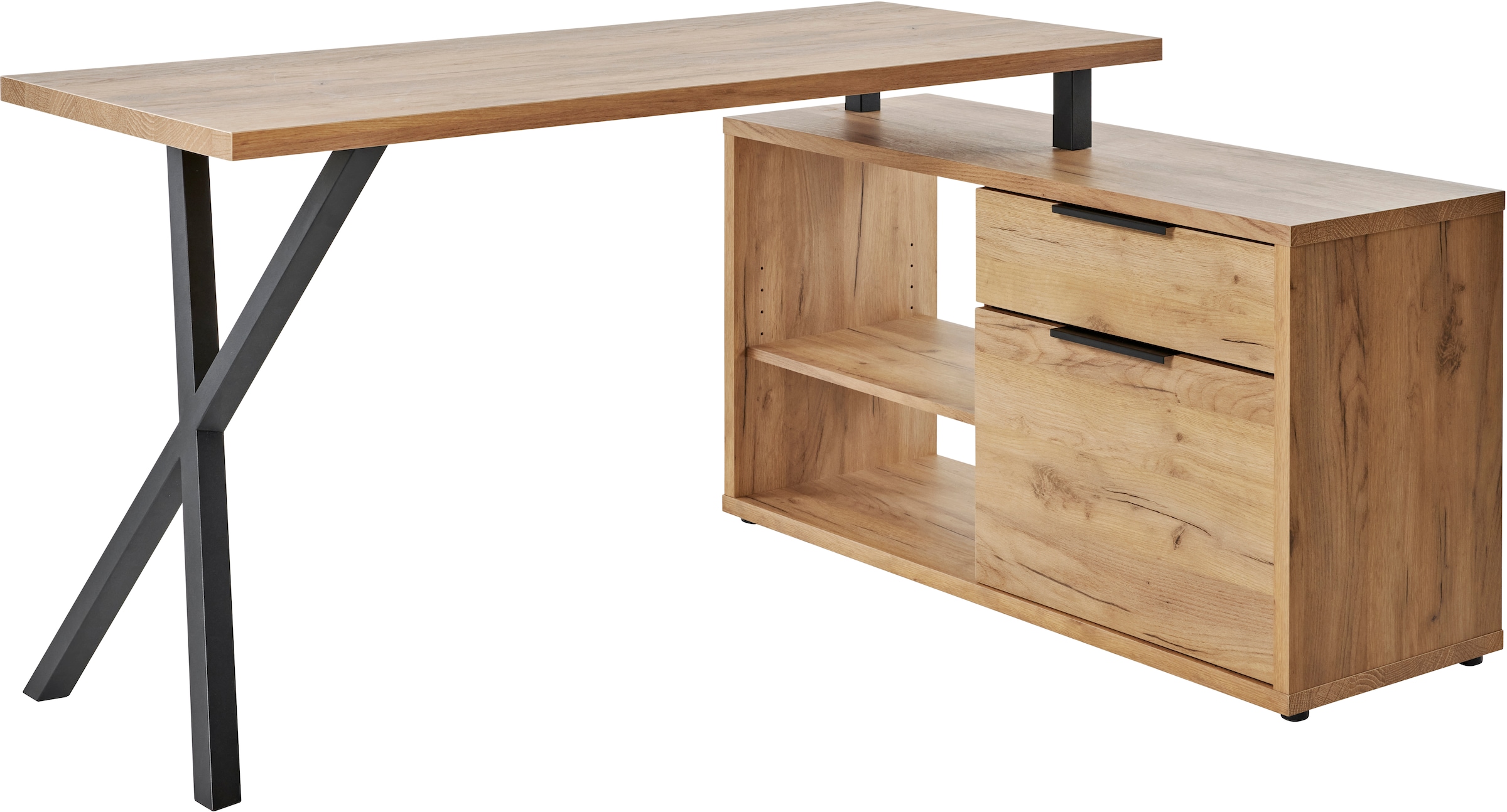 Jahnke Schreibtisch "X-TRA C 145 E" 1 Stk. tlg. Eckschreibtisch, wechselsei günstig online kaufen