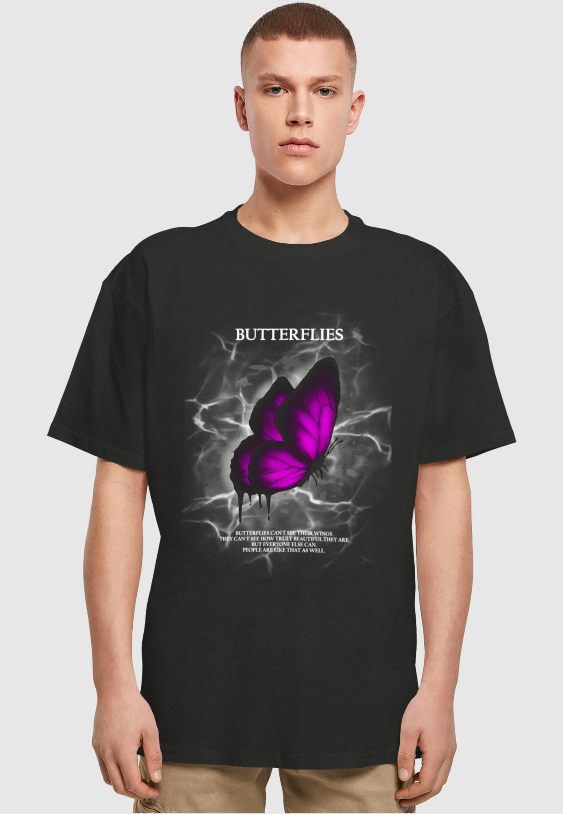 Merchcode T-Shirt »Merchcode Herren Butterflies Heavy Oversized Tee«