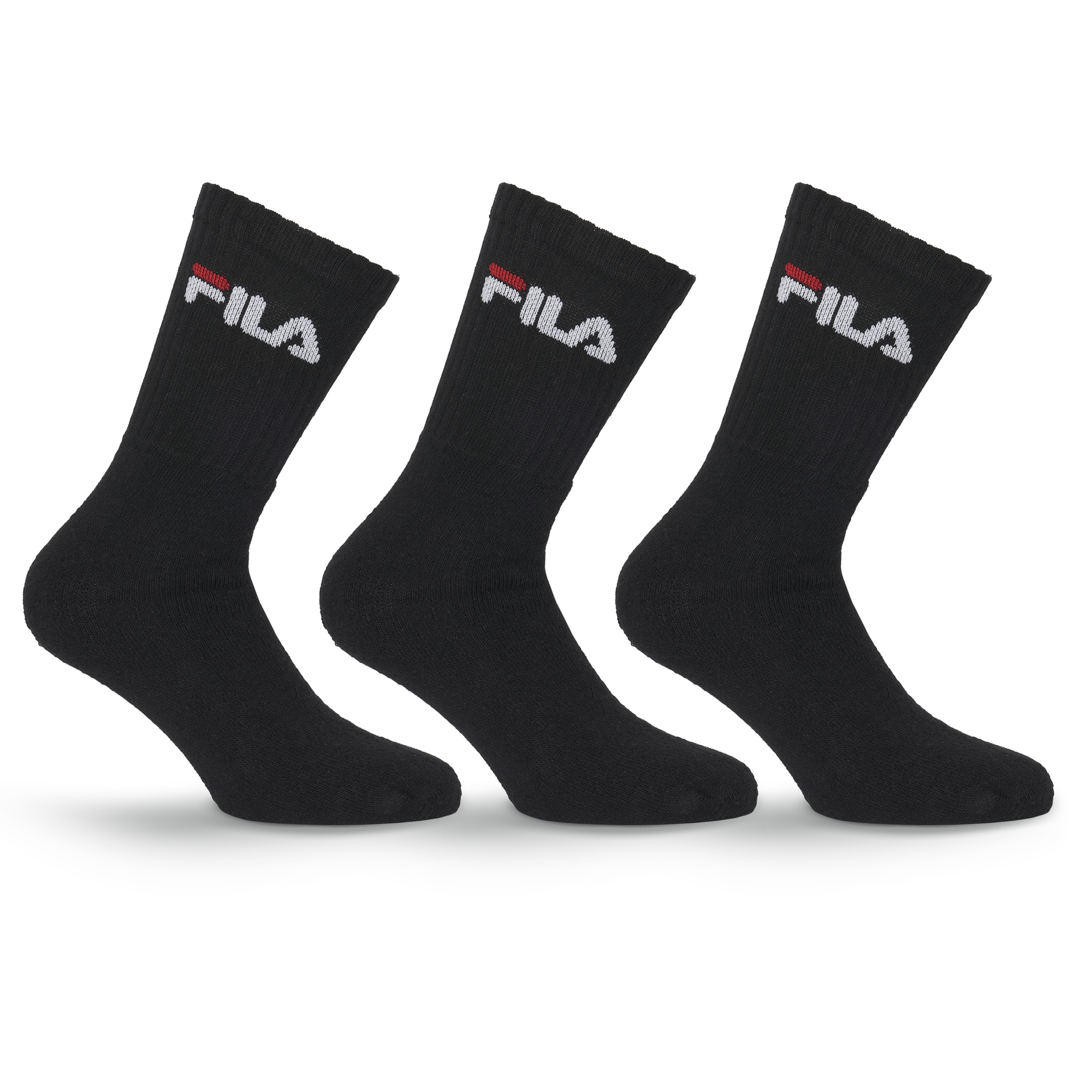 Fila Tennissocken "UNISEX CREW TENNIS FULL TERRY SOCKS" 3 Stk. tlg. mit verstärkten Belastungszonen