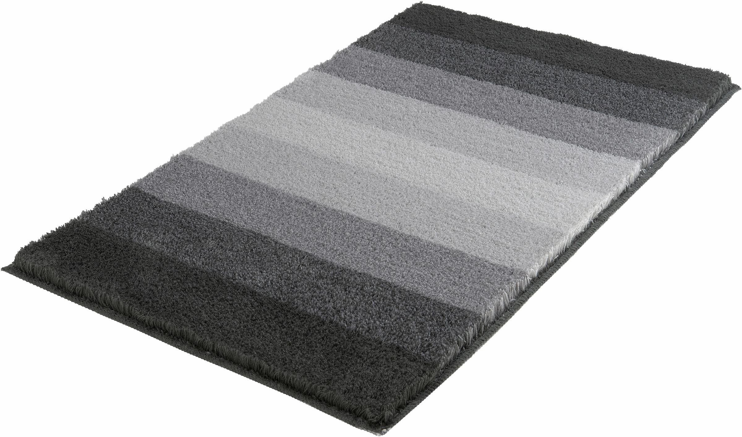 MEUSCH "Palace, Badvorleger, Badezimmer Teppich" Höhe 23 mm rutschhemmend beschichtet fußbodenheizungsgeeignet Badteppich, gestreift, mit Farbverlauf, waschbar