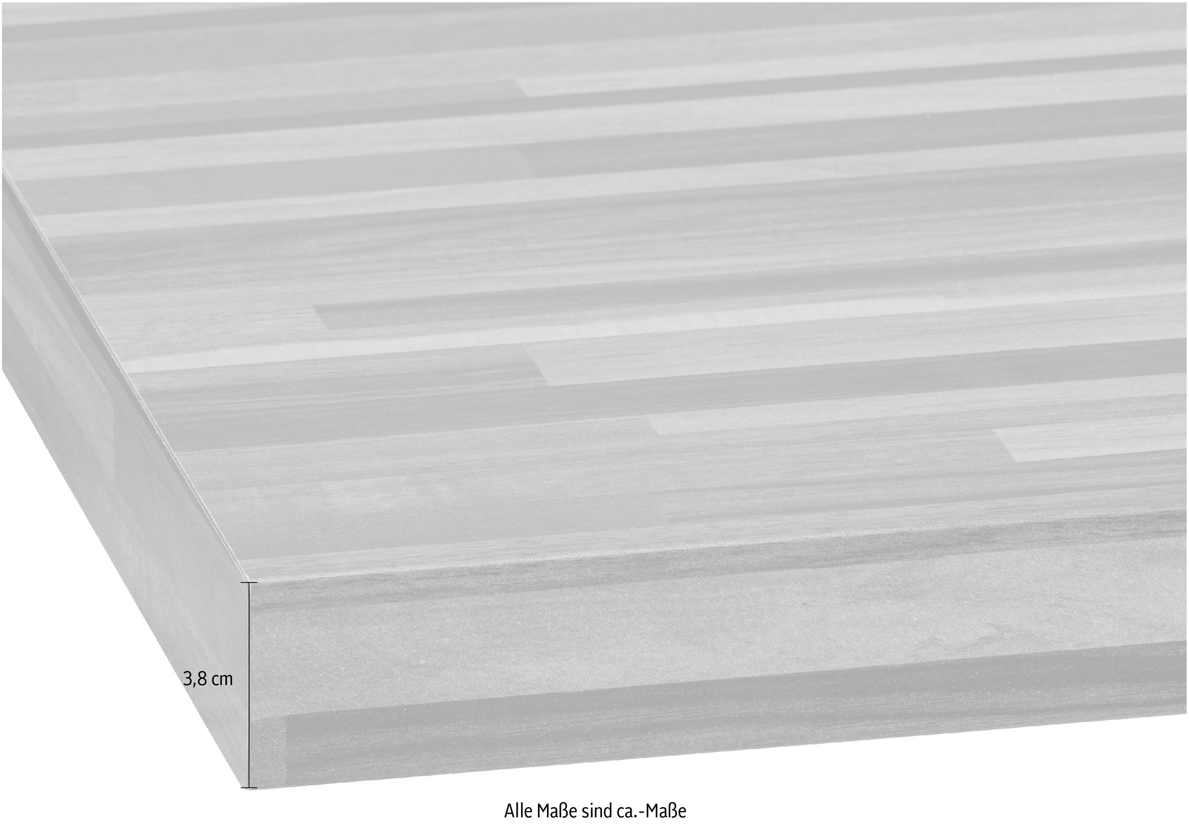 wiho Küchen | stark »Flexi«, bestellen 38 mm BAUR Arbeitsplatte