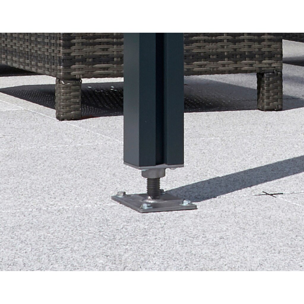 GUTTA Terrassendach »Premium«, BxT: 309x306 cm, Dach Sicherheitsglas klar