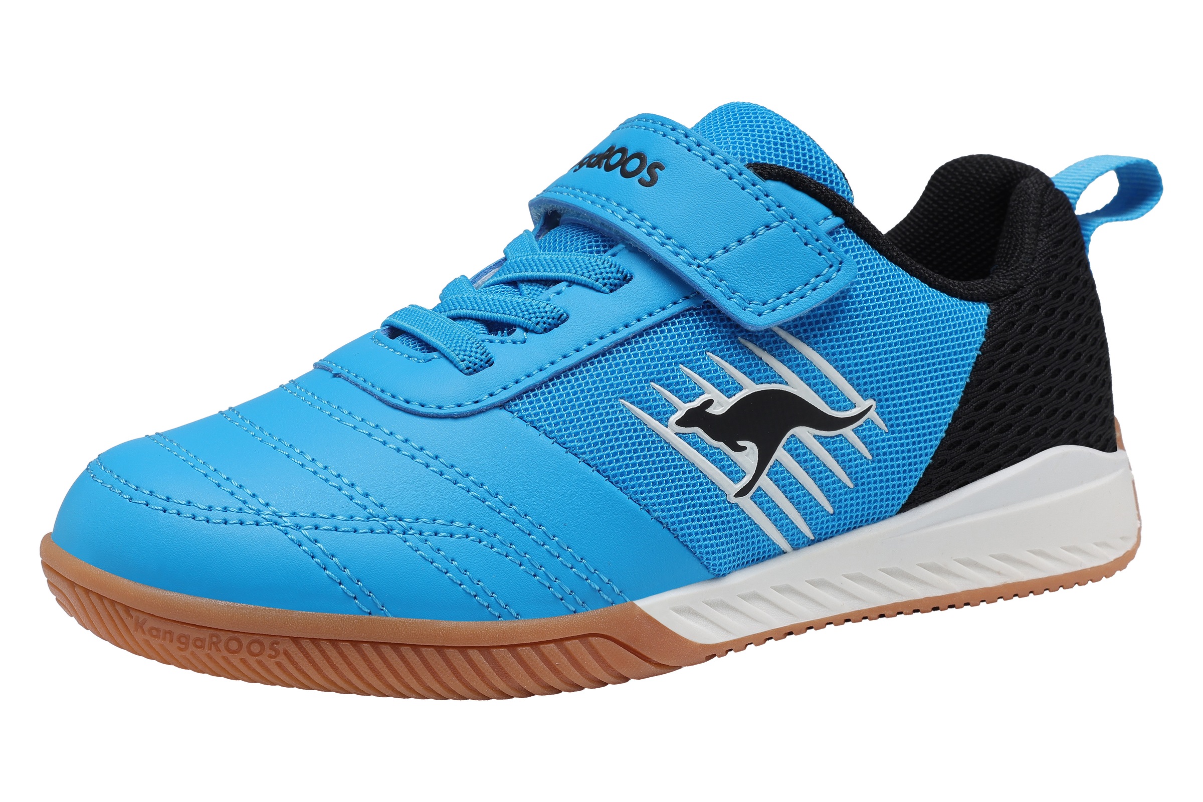 KANGAROOS Mädchen Hallenschuh "K5-SUPER COURT EV", Gr. 36, blau, Synthetik, Textil, Schuhe, Hallenschuh für Kinder und Jugendliche, mit
