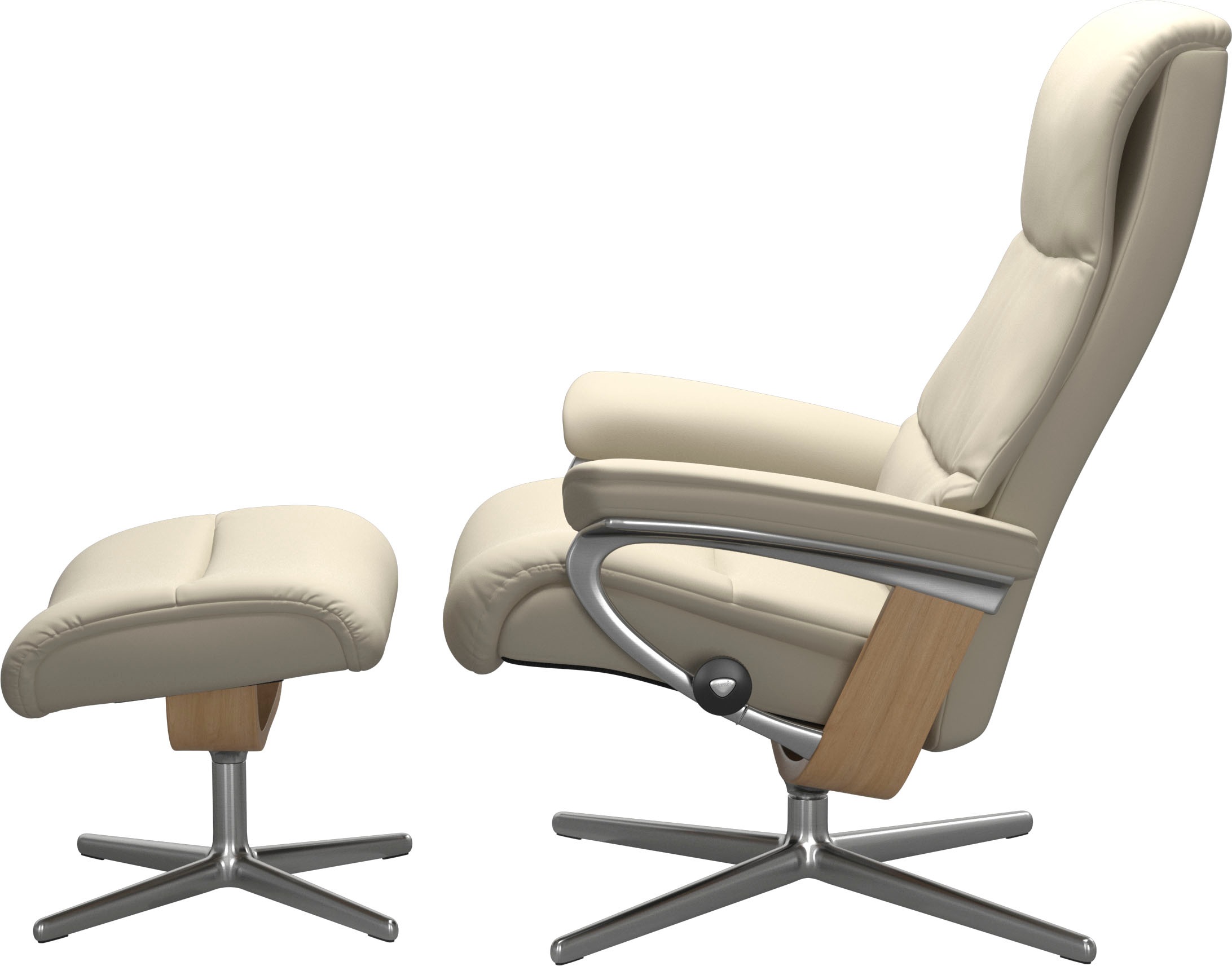 Stressless® Relaxsessel »View«, mit Cross Base, Größe S, M & L, Holzakzent Eiche