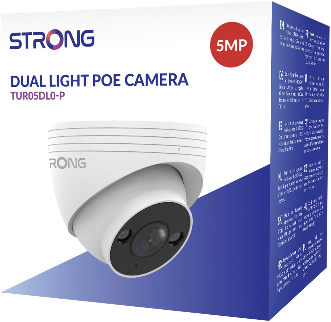 Strong Securitycam »Dual-Light PoE Überwachungskamera«, 5-MP-Auflösung, Bewegungs- und menschliche Erkennung,Dual-Light Vision