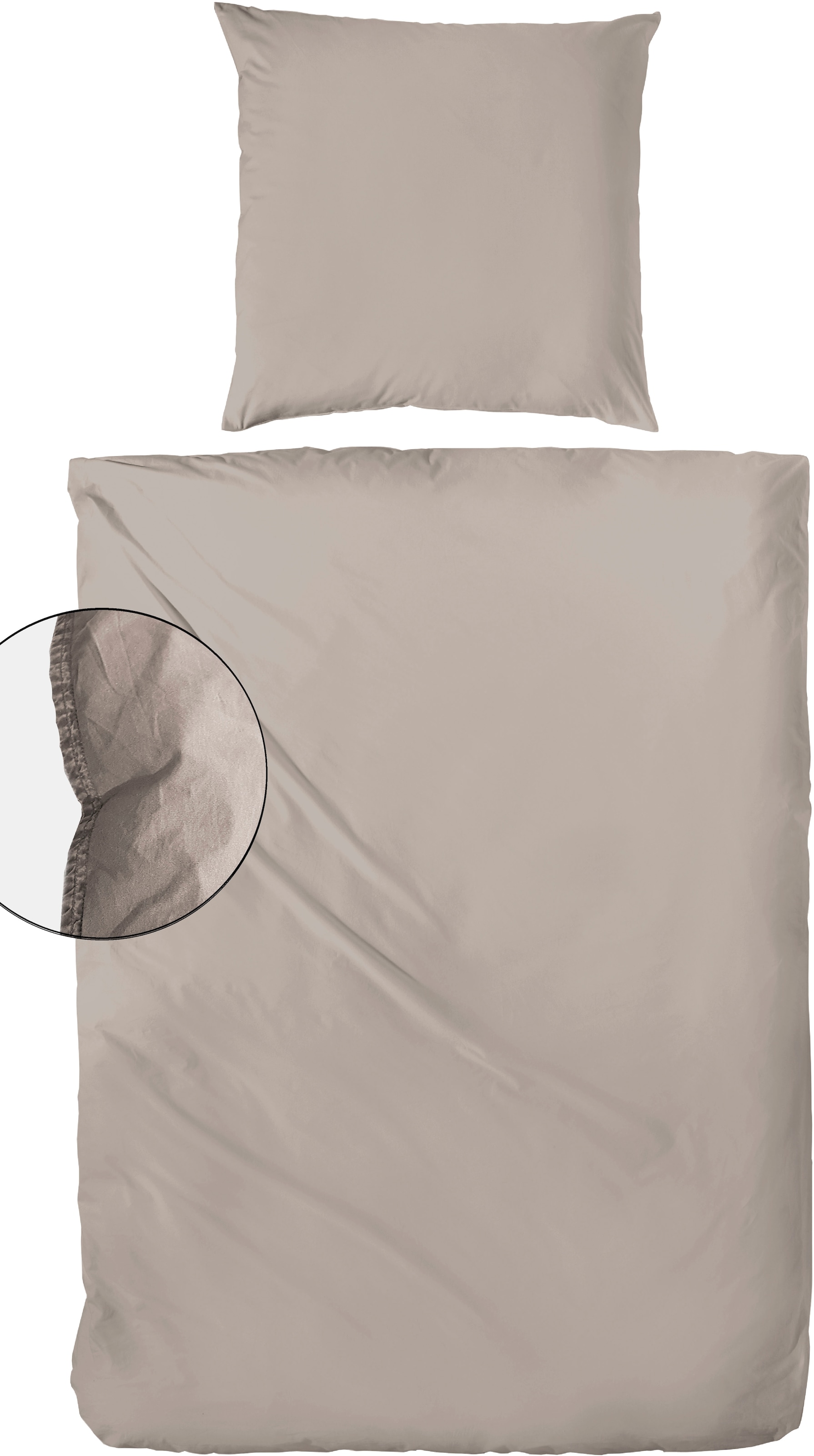 Primera Bettwäsche "Primera Stone-Washed Flanell" 2 Stk. Bettwäsche aus samtig weicher angerauter Baumwolle, ab Gr. 135x200 cm