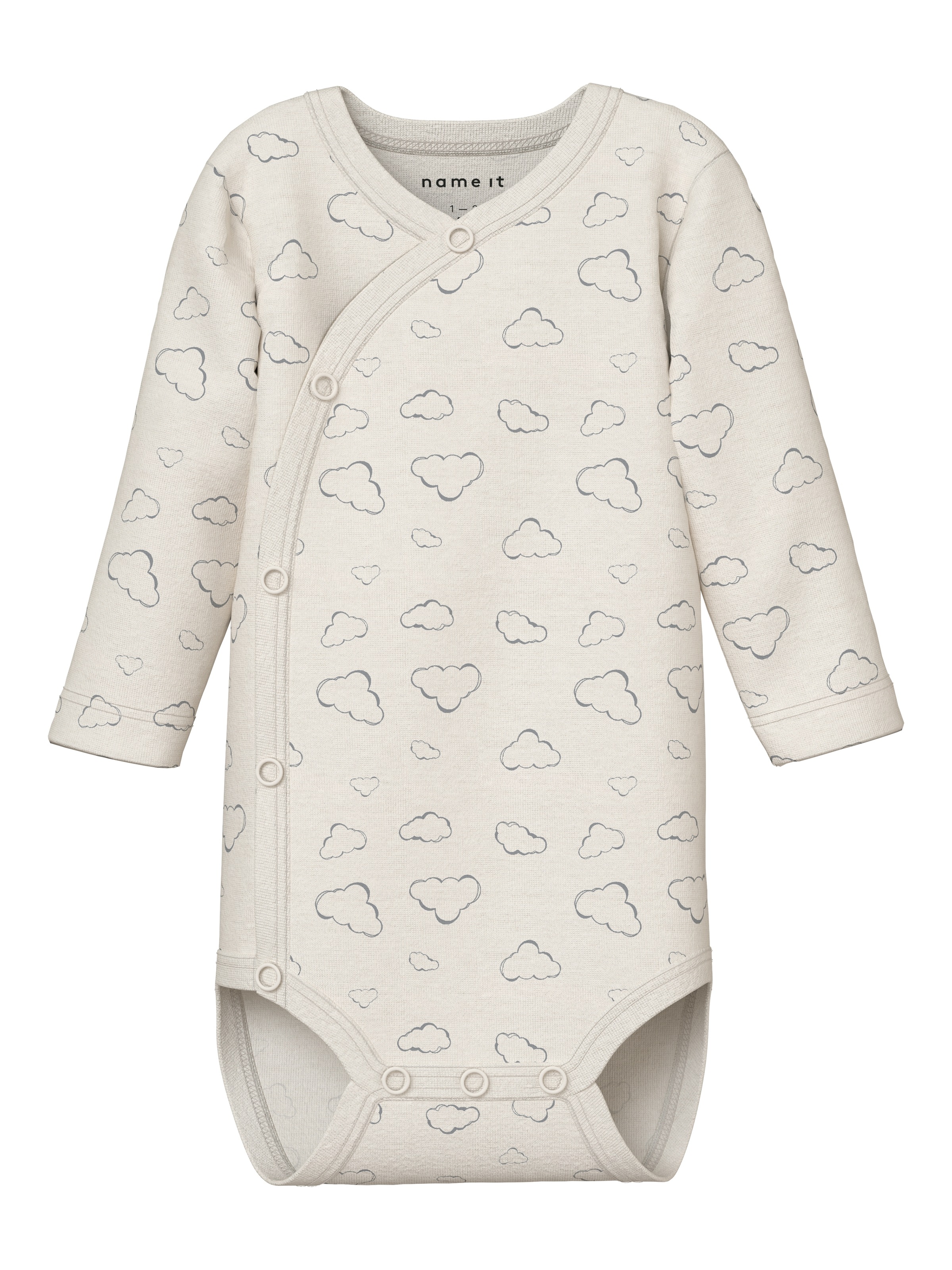 Name It Langarmwickelbody »NBNBODY 2P LS WRAP CLOUD NOOS« Packung, 2 tlg.