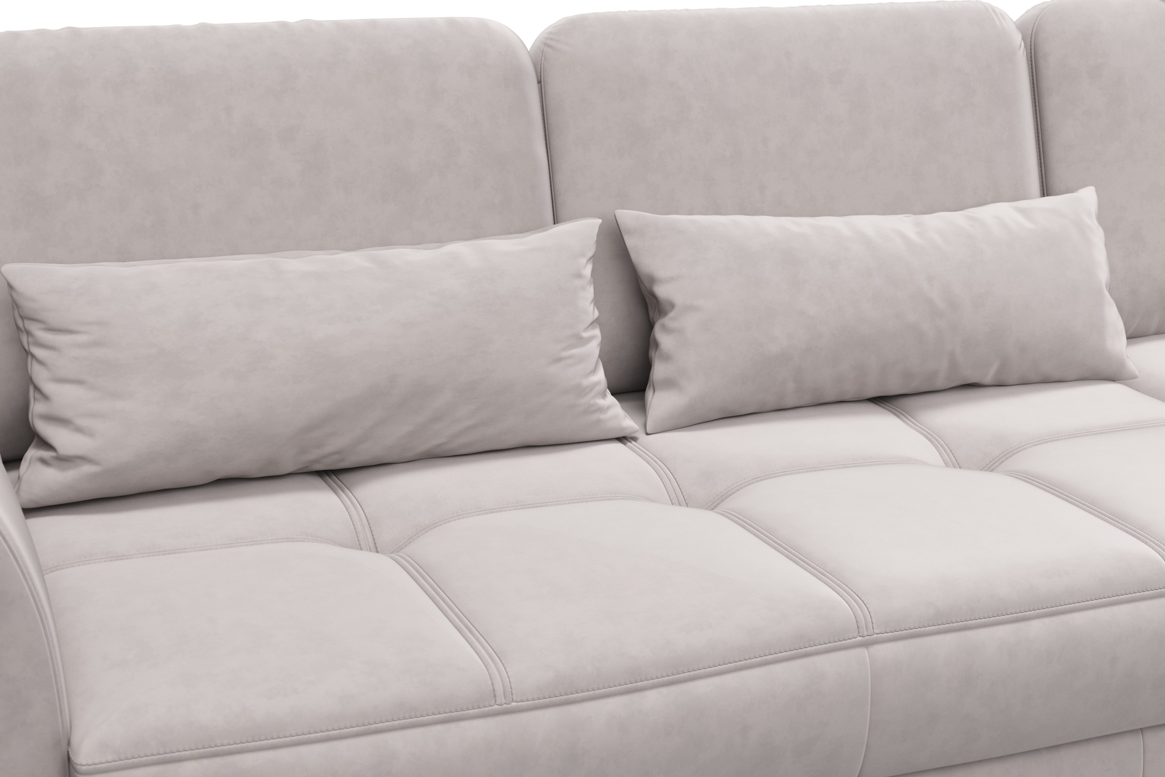 sit&more Ecksofa »Bendigo L-Form«, inklusive Sitztiefenverstellung, Bodenfreiheit 15 cm, in 2 Fußfarben