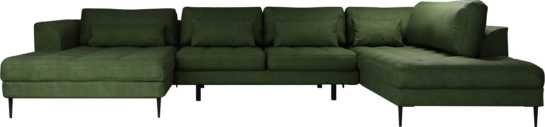 TRENDMANUFAKTUR Wohnlandschaft "Luzi, gemütliches Sofa, extra viel Platz, v günstig online kaufen