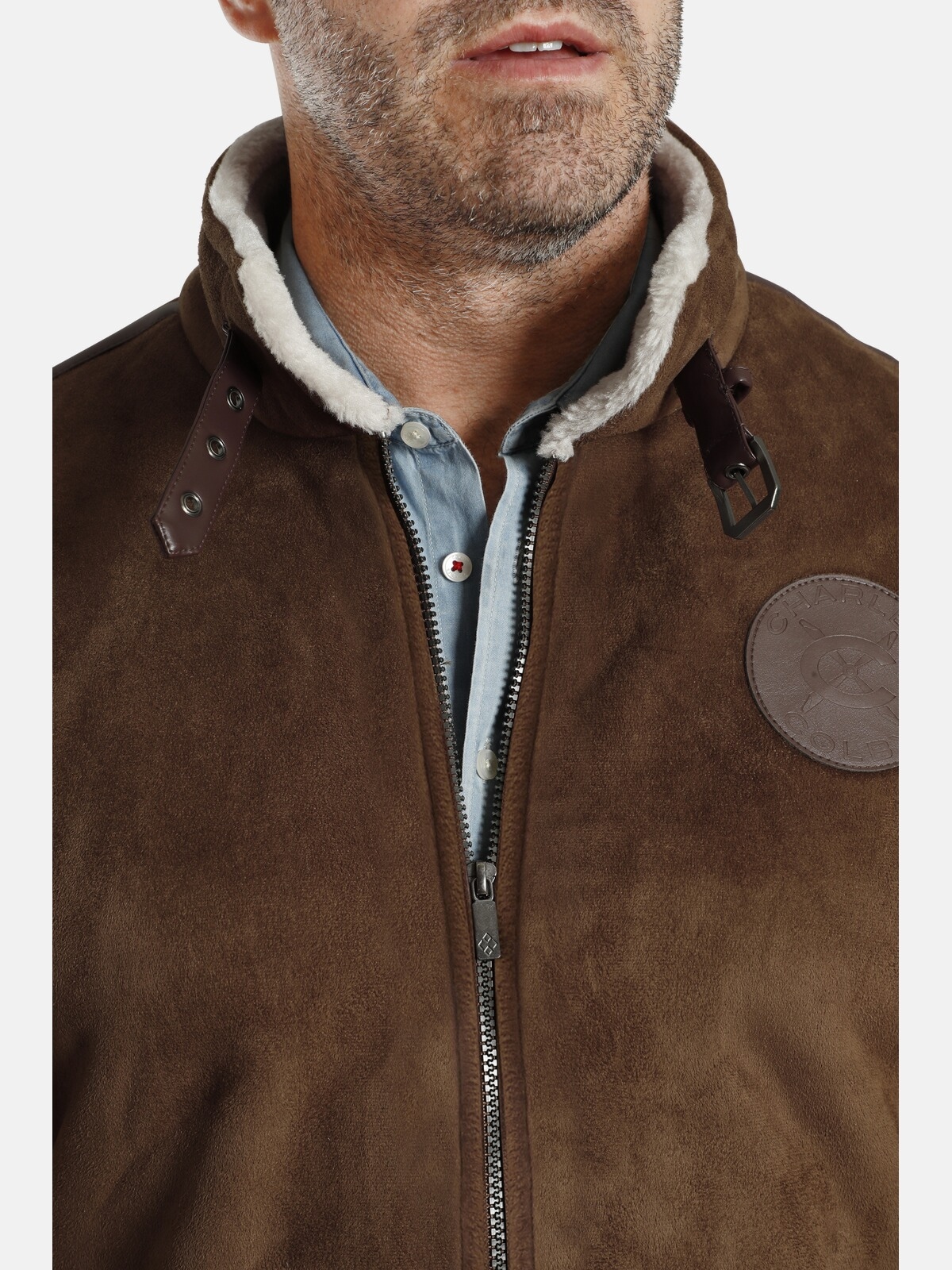 Charles Colby Lederimitatjacke »Jacke SIR SHERWIN«