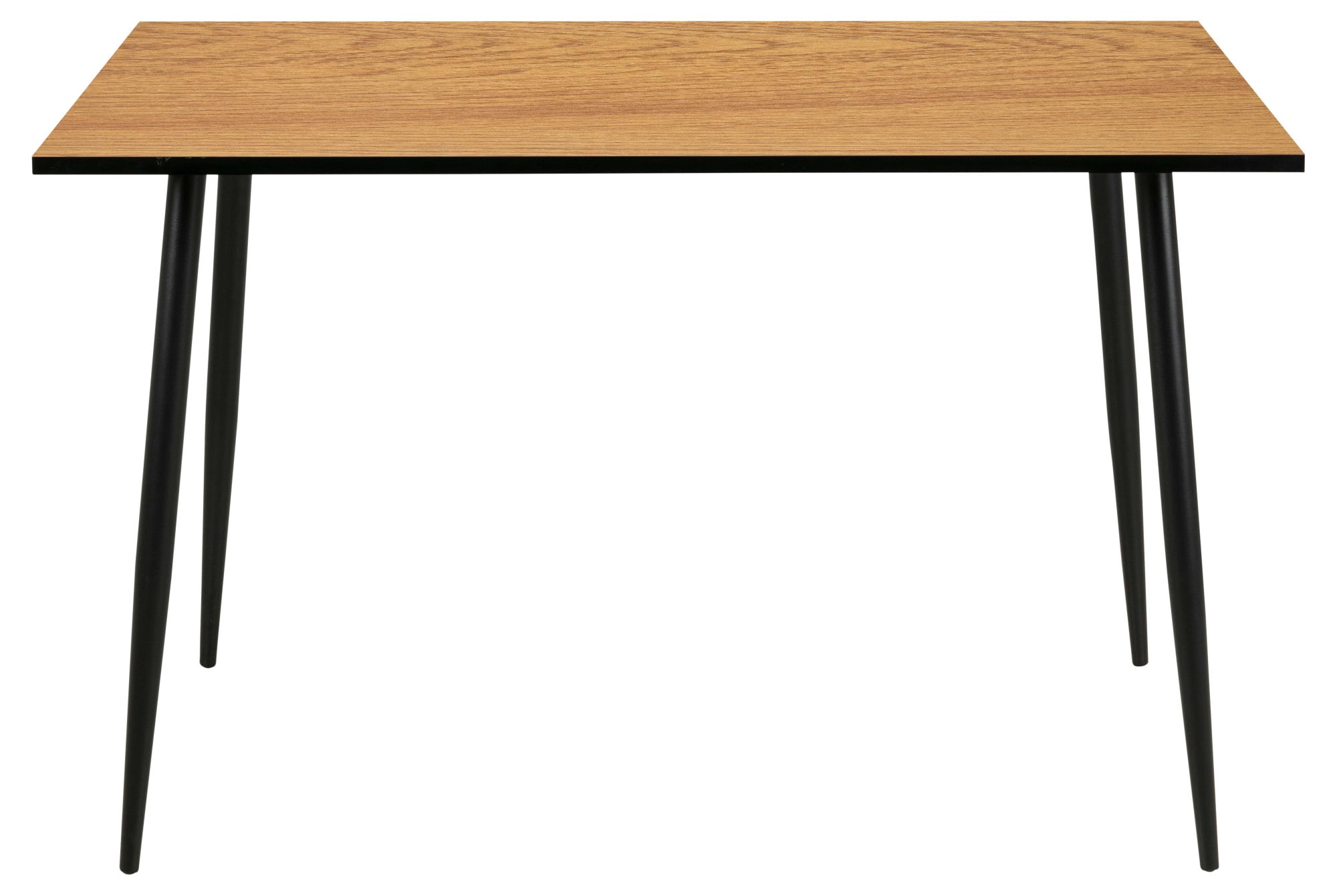 ACTONA GROUP Esszimmer-Set »Esspruppe, Speisetisch mit Wohnzimmerstühlen«, (Komplett-Set, 5 St., 1x Tisch + 4x Stuhle), Rechteckig Esstisch + 4x Stühle, Wildeiche Melamin, beige, 120x80x75cm
