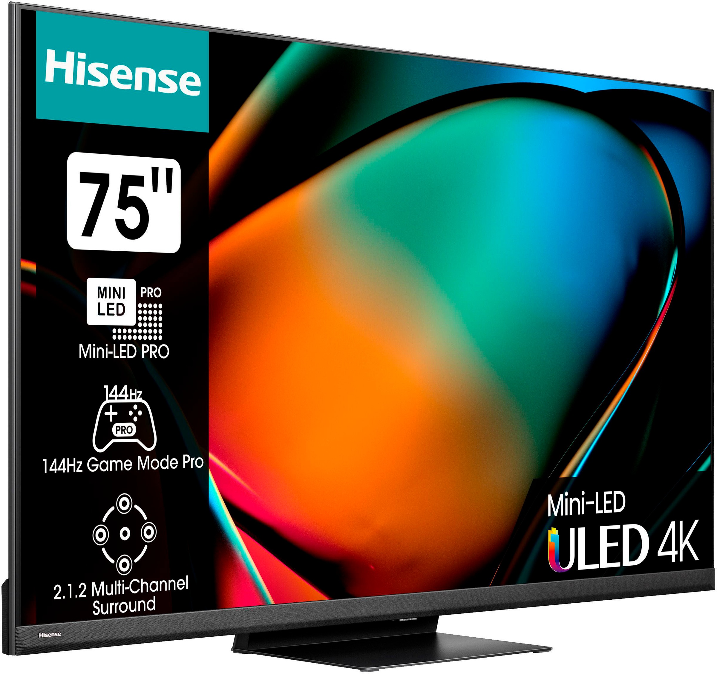 Hisense Mini-LED-Fernseher »75U8KQ«, 4K Ultra HD, Smart-TV