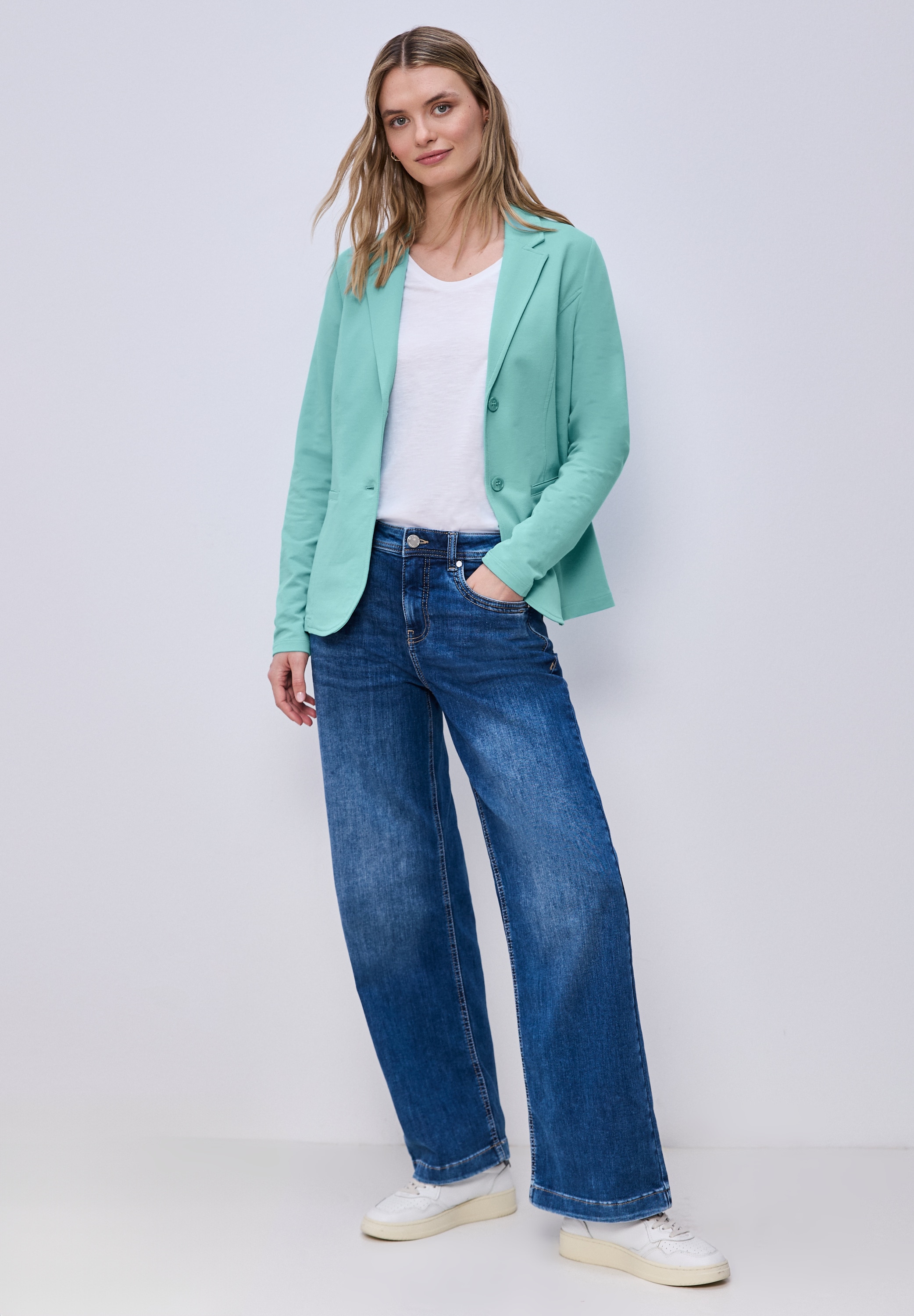 STREET ONE Sweatblazer im soften Baumwoll-Mix