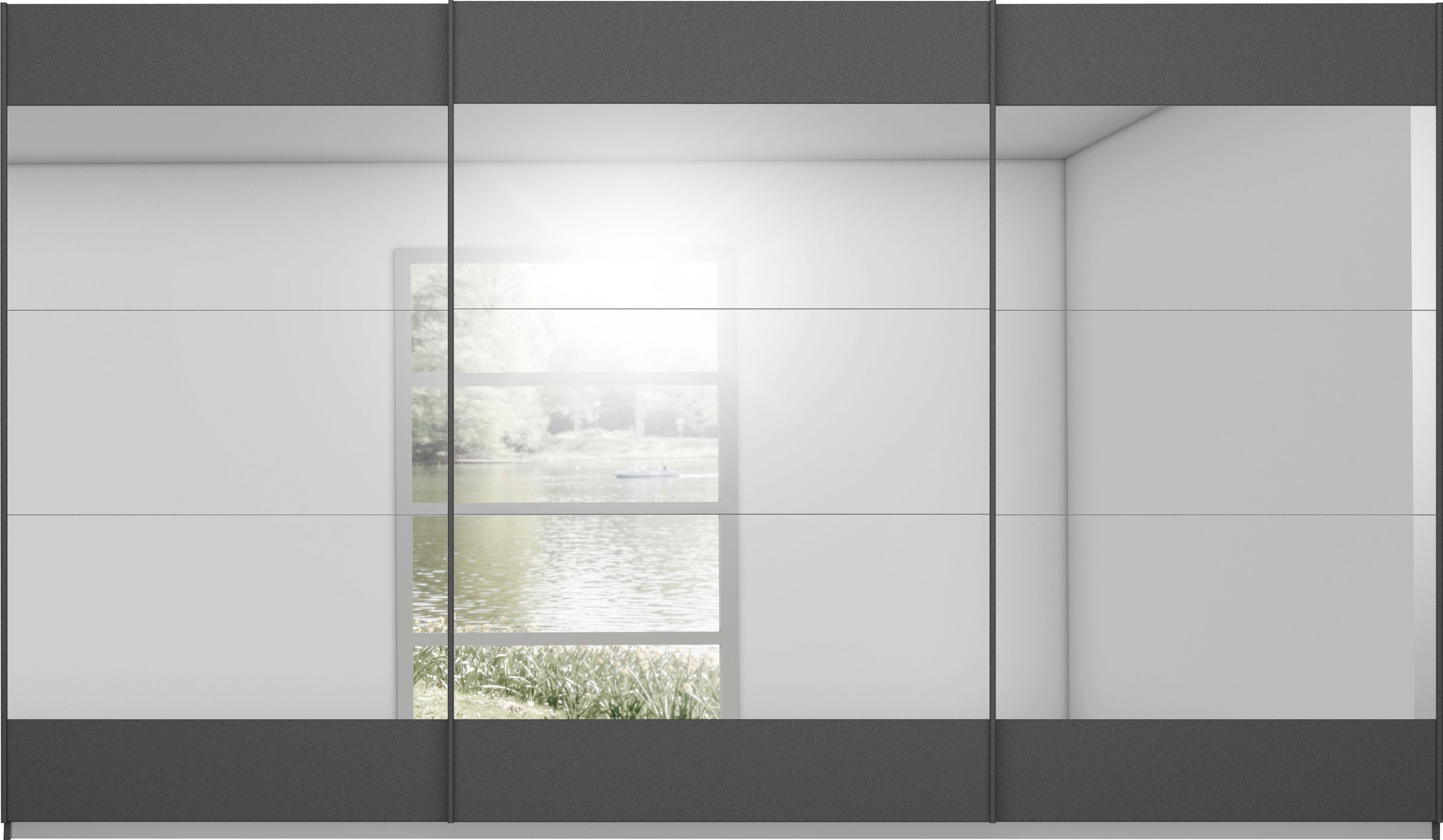 Thumbnail - rauch Schwebetürenschrank "Kleiderschrank Schrank Garderobe Wäscheschrank Ankleide MALIBU" in 5 Breiten, Höhe 210 cm, mi...