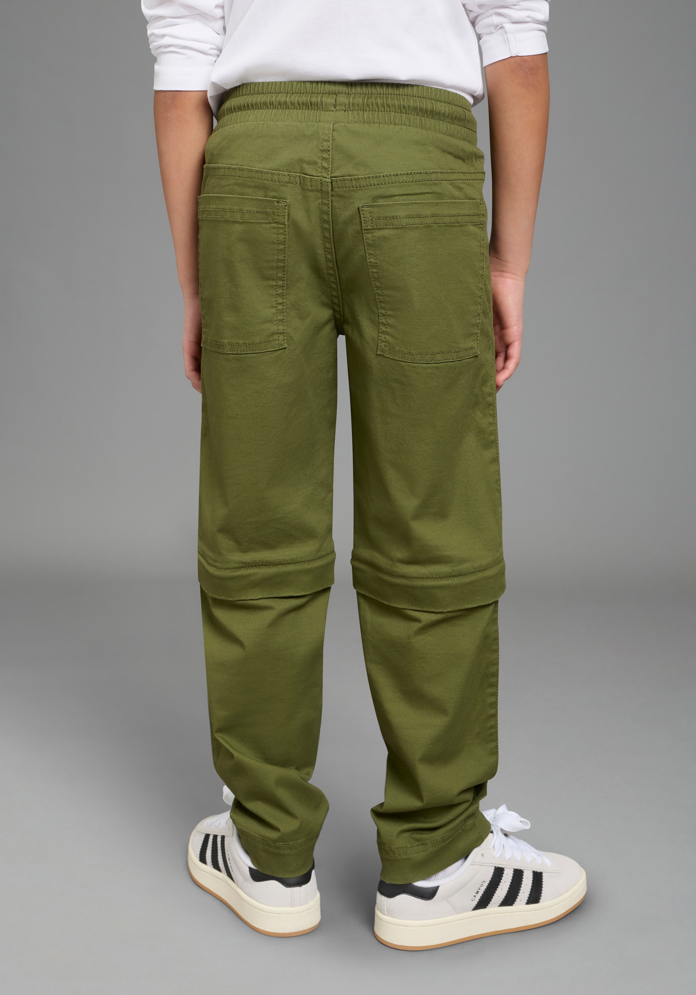 KIDSWORLD Webhose »2 in1 Hose, Zip-Away Hose für Jungen«  aus lang macht kurz, 2in1 Hose, gerade Beinform, mit Gummizug