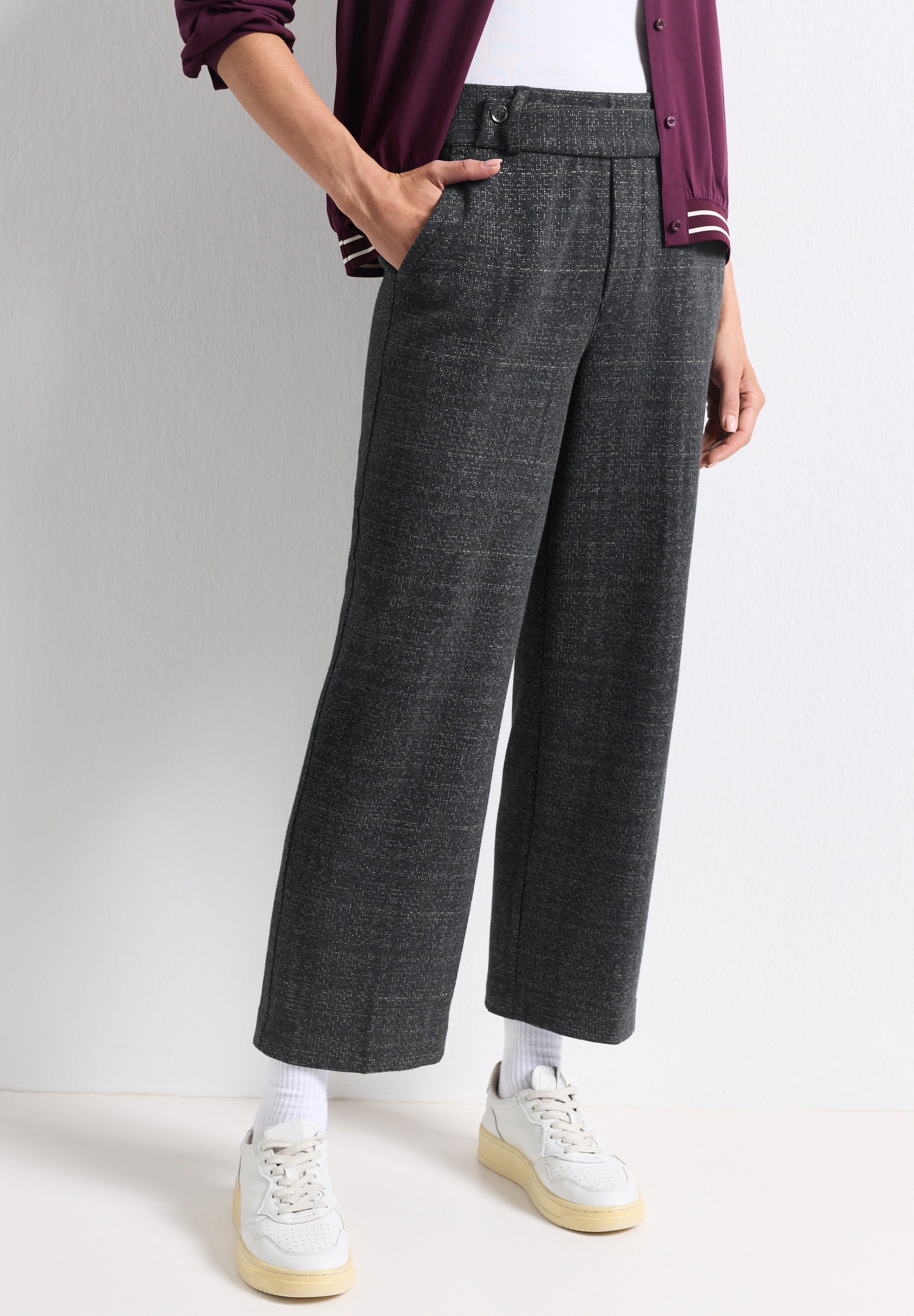 STREET ONE Stoffhose High Waist