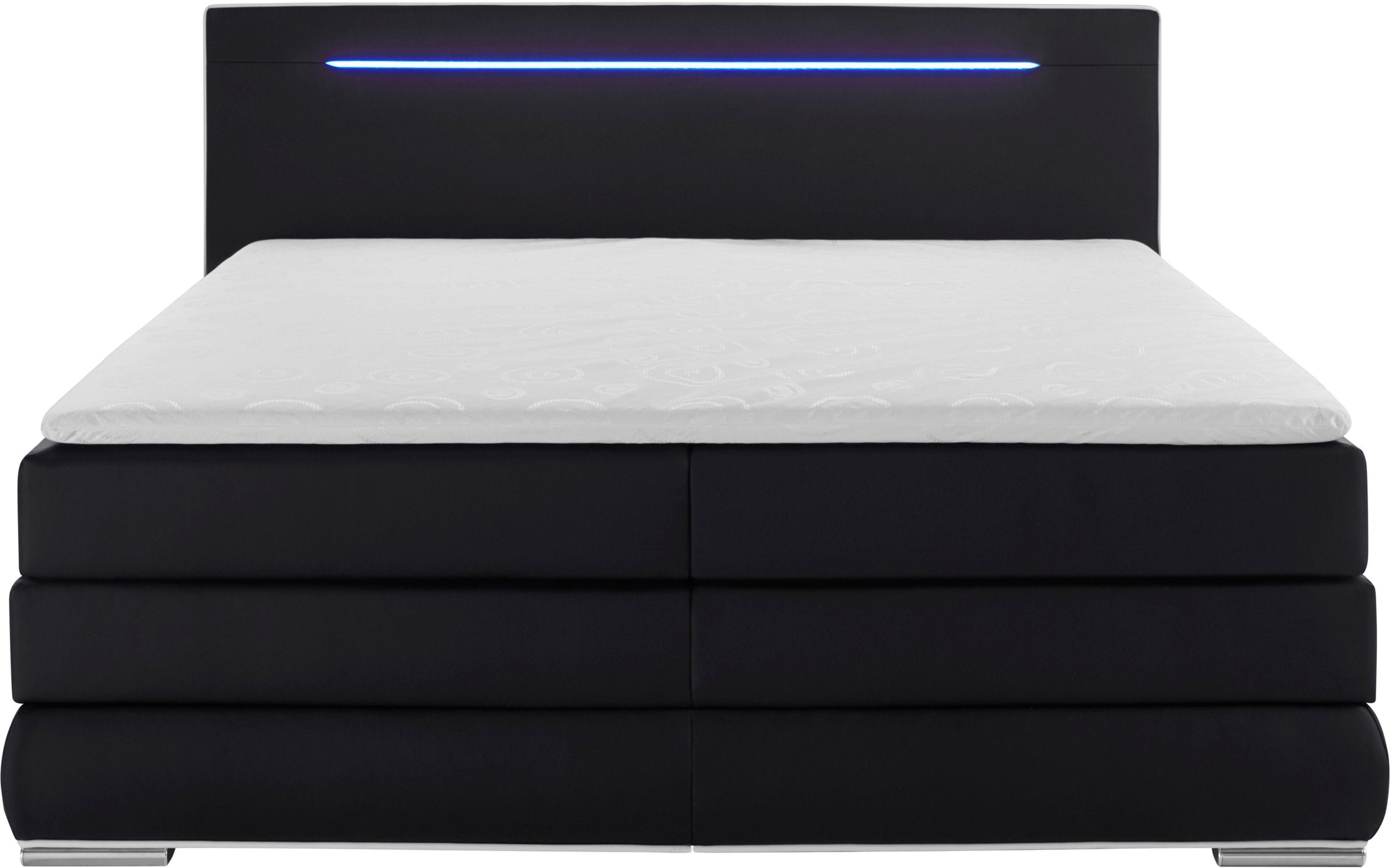 COLLECTION AB Boxspringbett, inkl. Bettkasten, LED-Beleuchtung und Topper