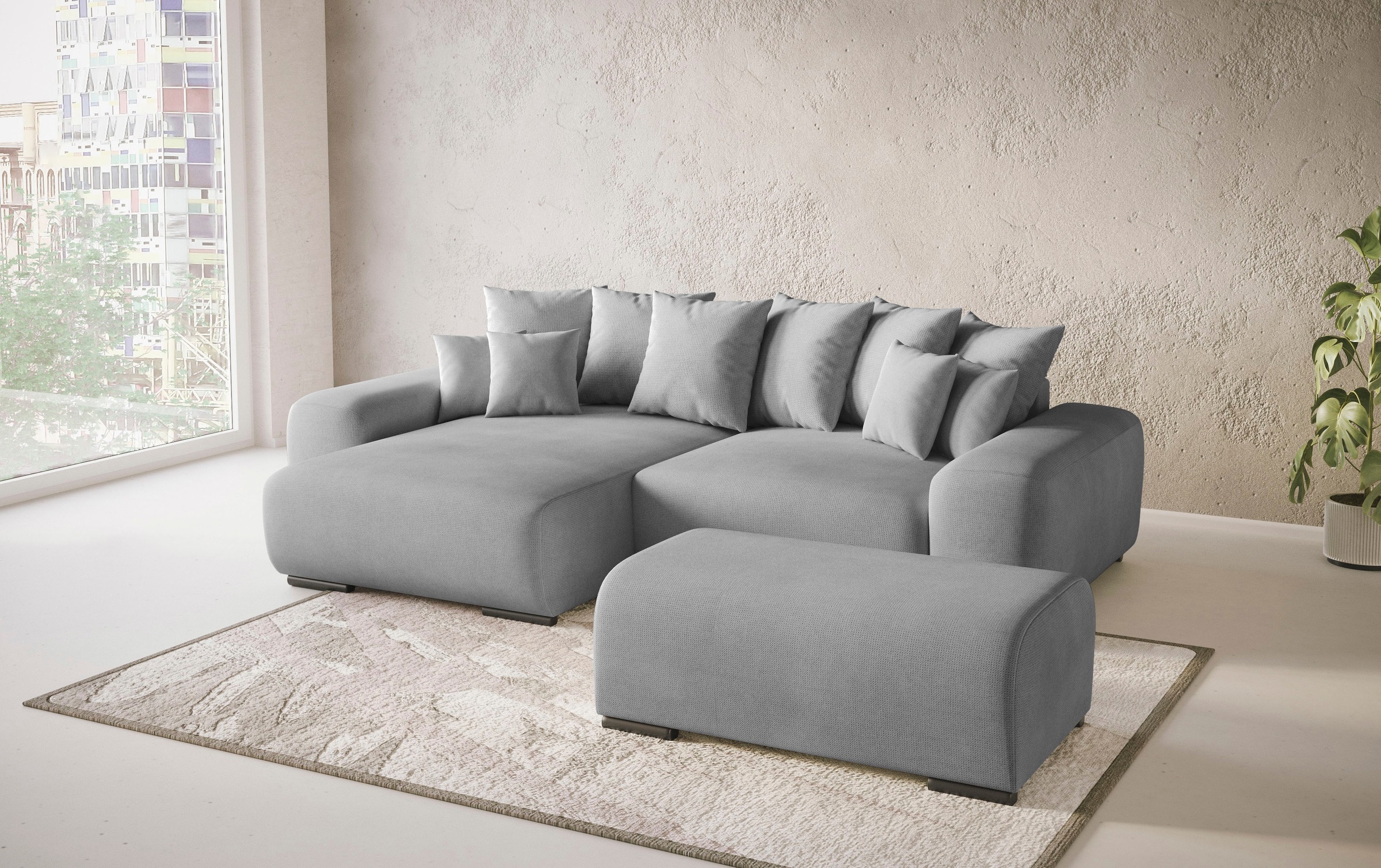 Mr. Couch Polsterecke »Sundance II«, Dauerschläfer mit EasyBett-Schlaffunktion, Bettkasten