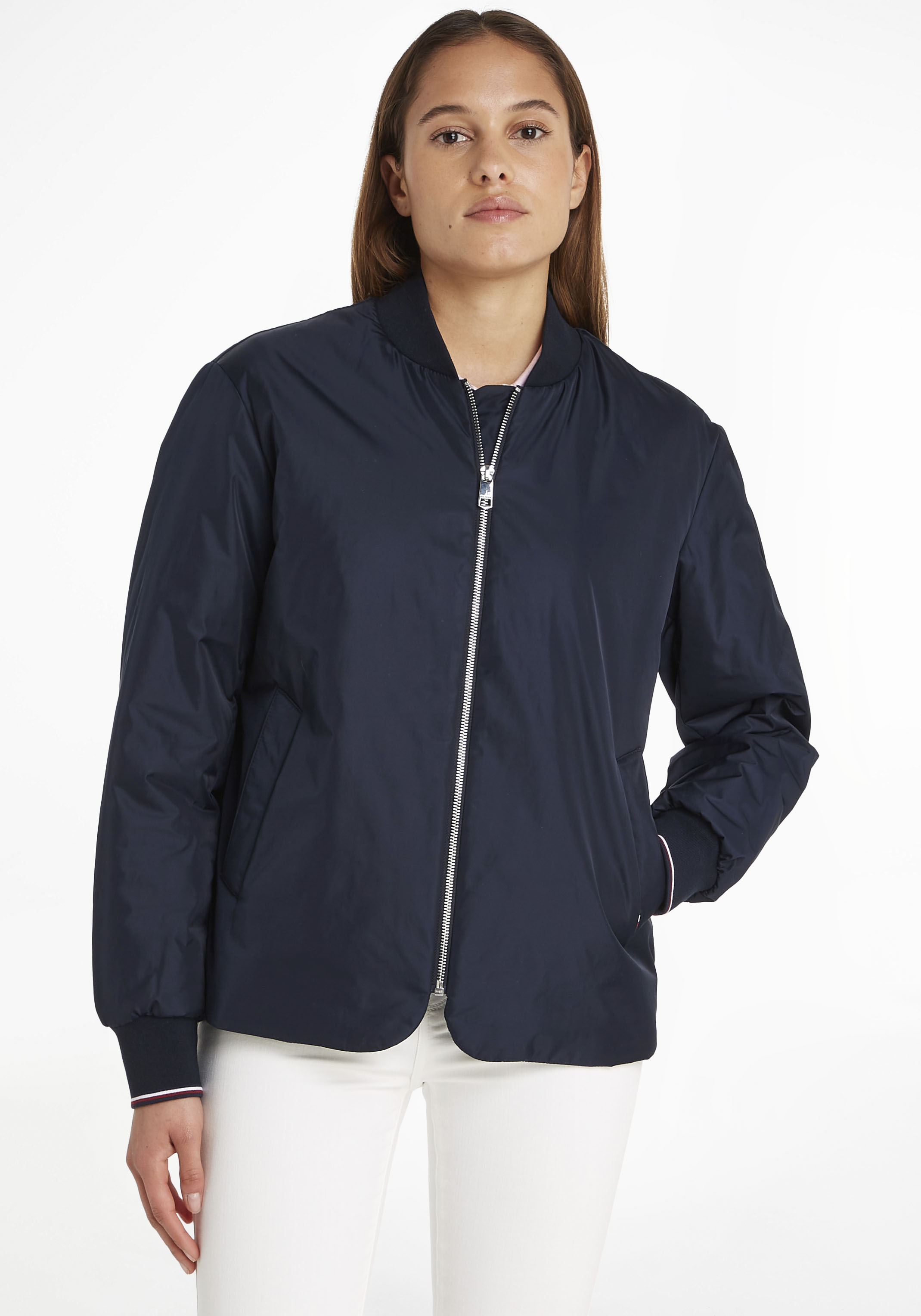 Bomberjacke, mit Markenlabel