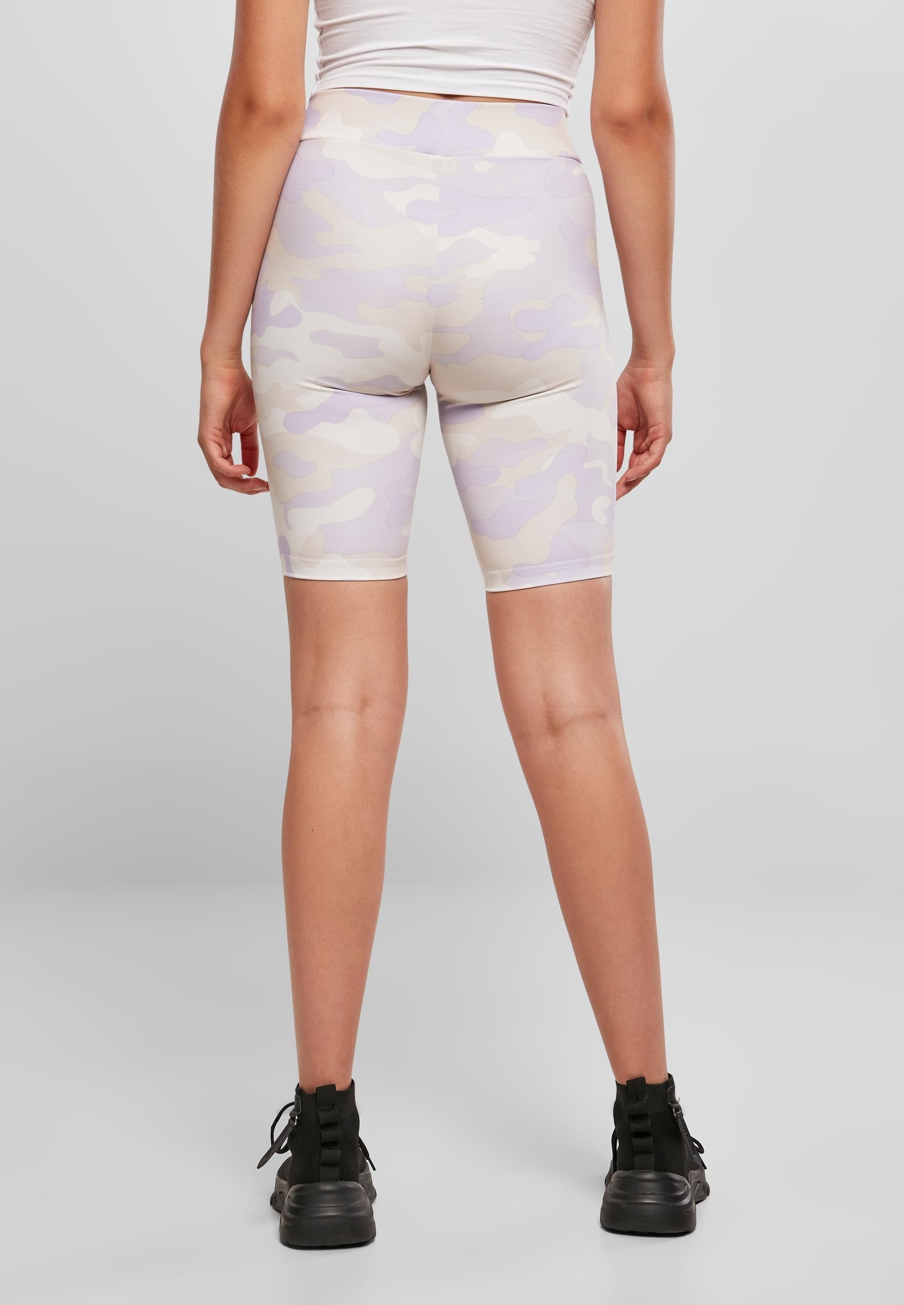 URBAN CLASSICS Stoffhose »Urban Classics Damen Ladies High Waist Camo Tech Cycle Shorts«, (1 tlg.)
