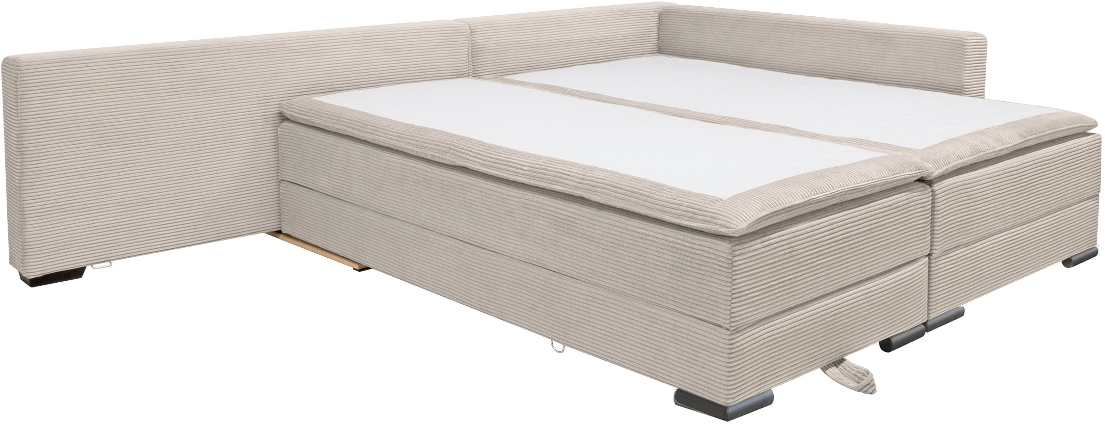 INOSIGN Ecksofa »Night & Day L-Form mit Dauer-Schlaffunktion, Cord-Bezug!«, inklusive Bettfunktion und Bettkasten