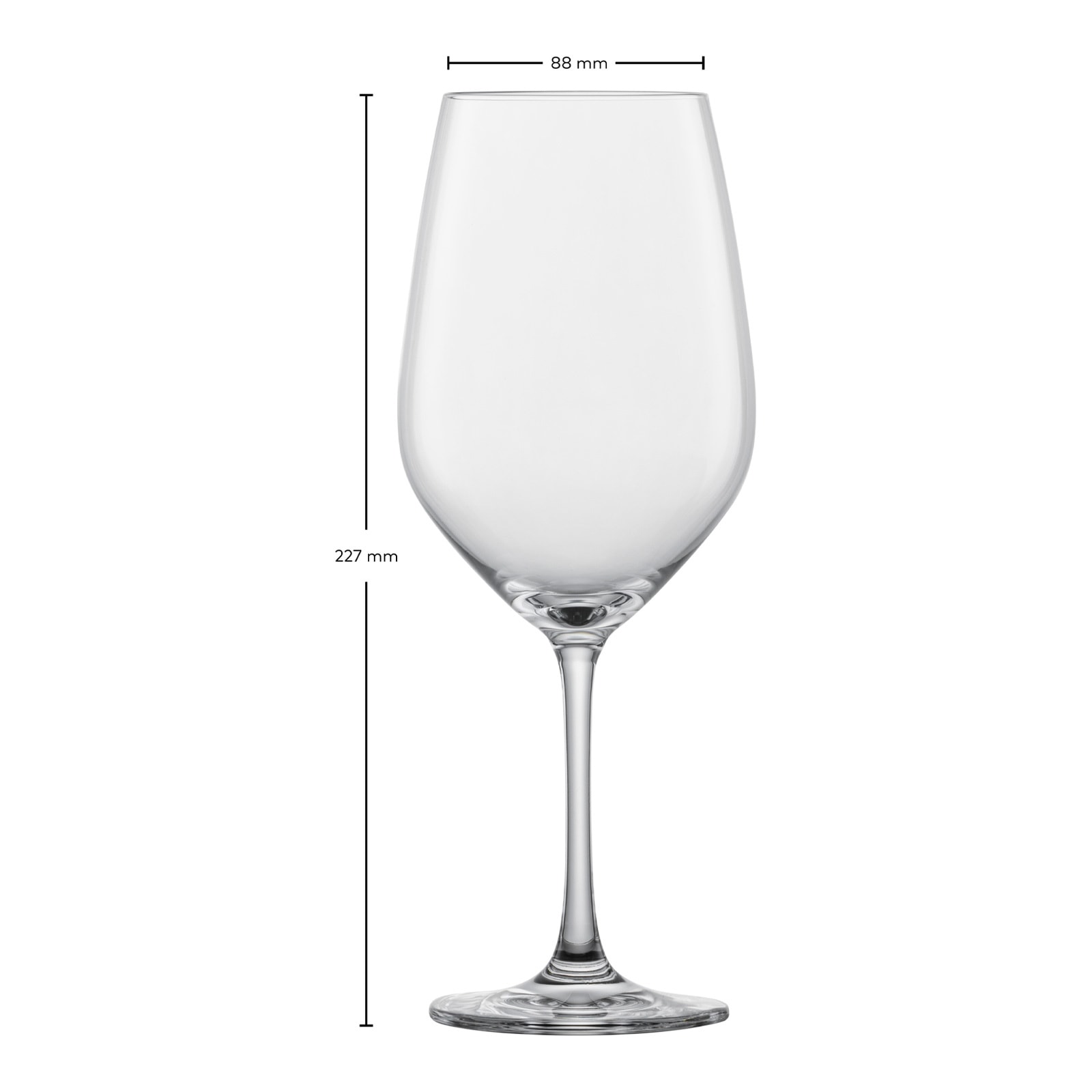 SCHOTT-ZWIESEL Rotweinglas »Wassergläser / Rotweingläser Forté 530 ml 4er Set transparent«